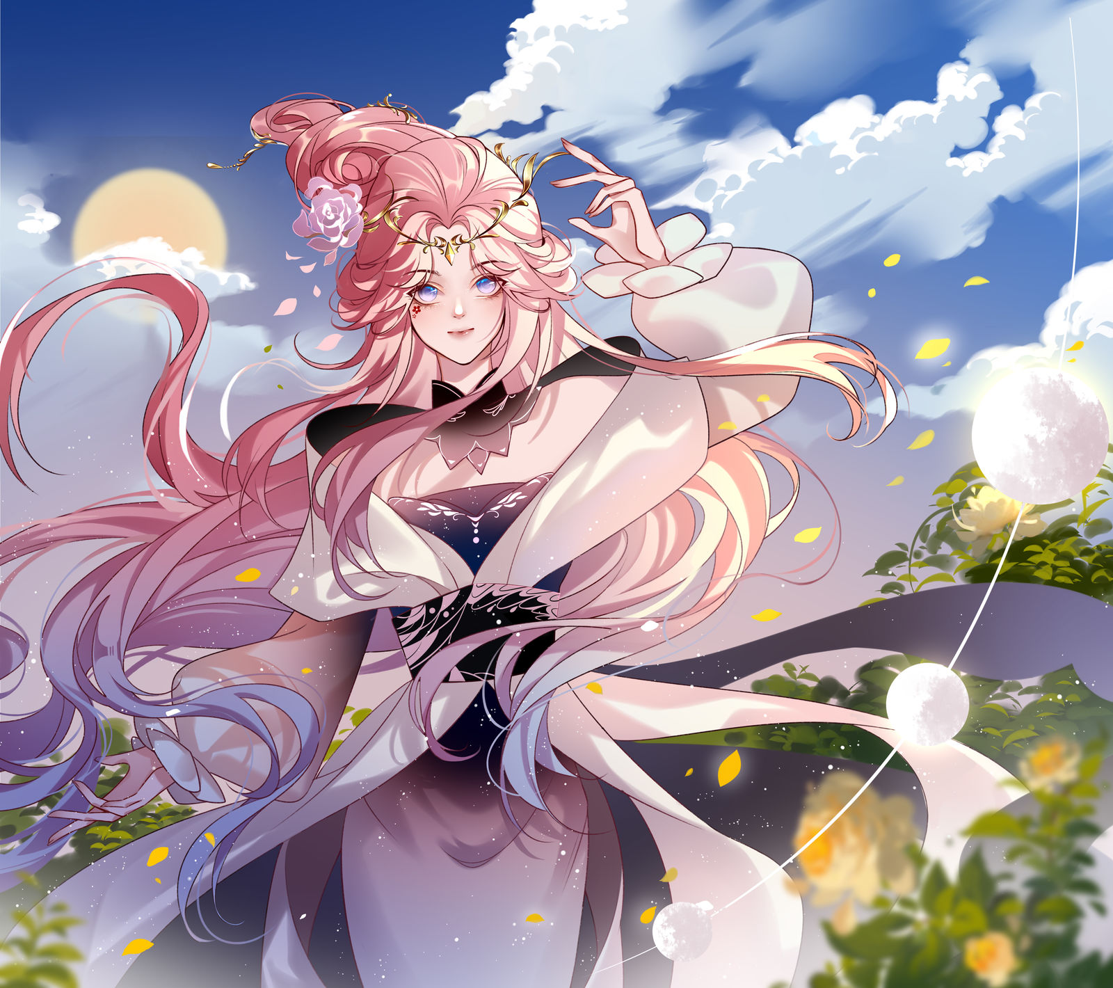 半身插图插画图片壁纸