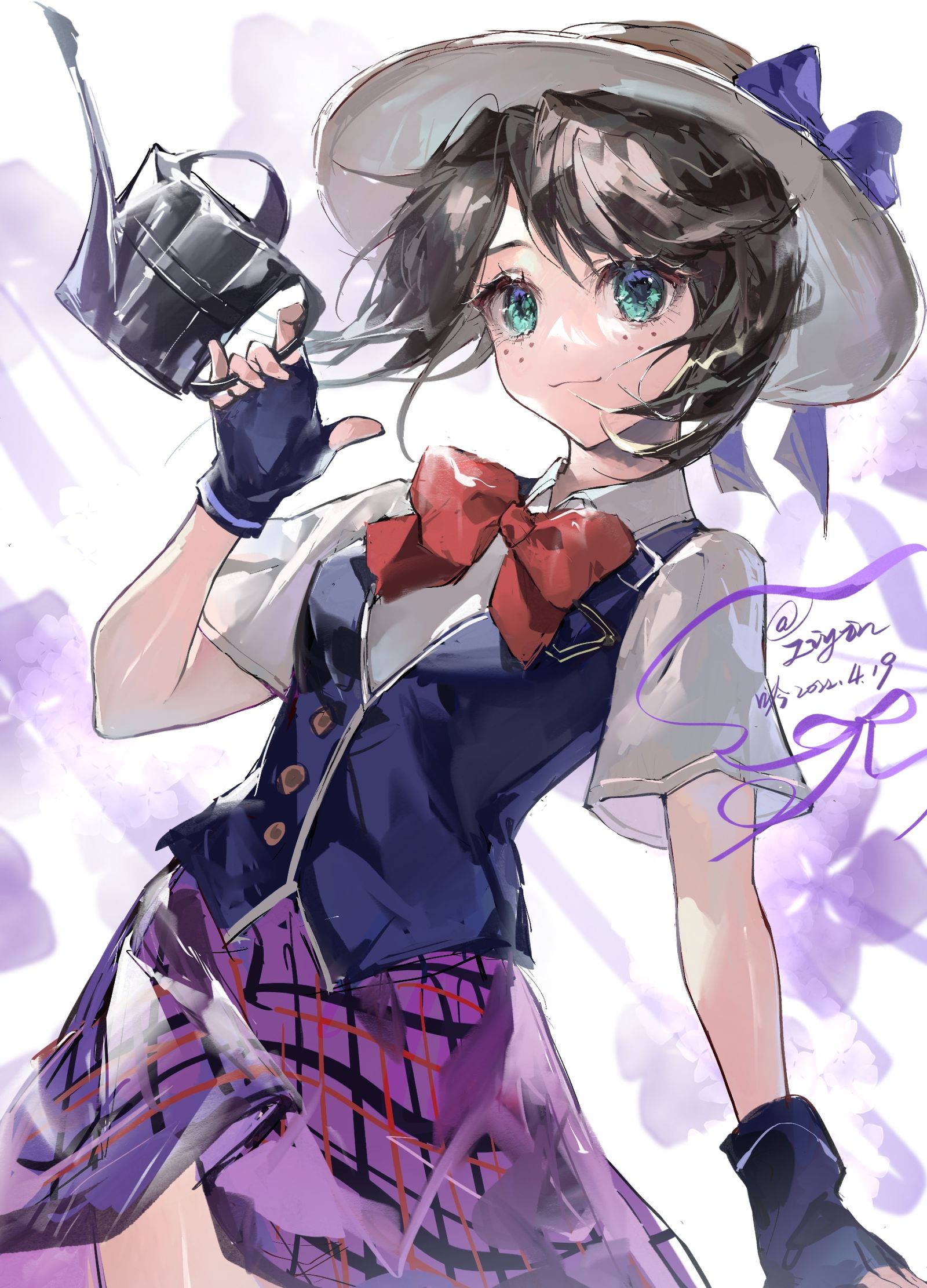 画了学院风，很喜欢头像同人高清图