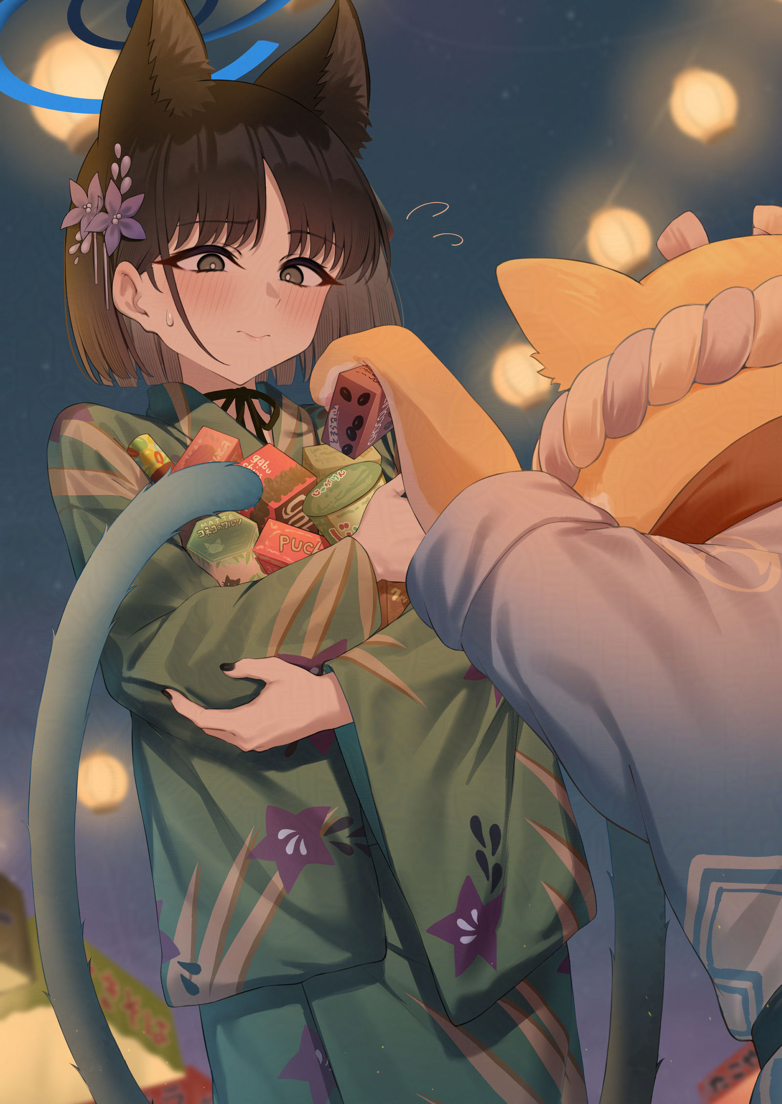 キキョウとデートシリーズその17：取りすぎた插画图片壁纸