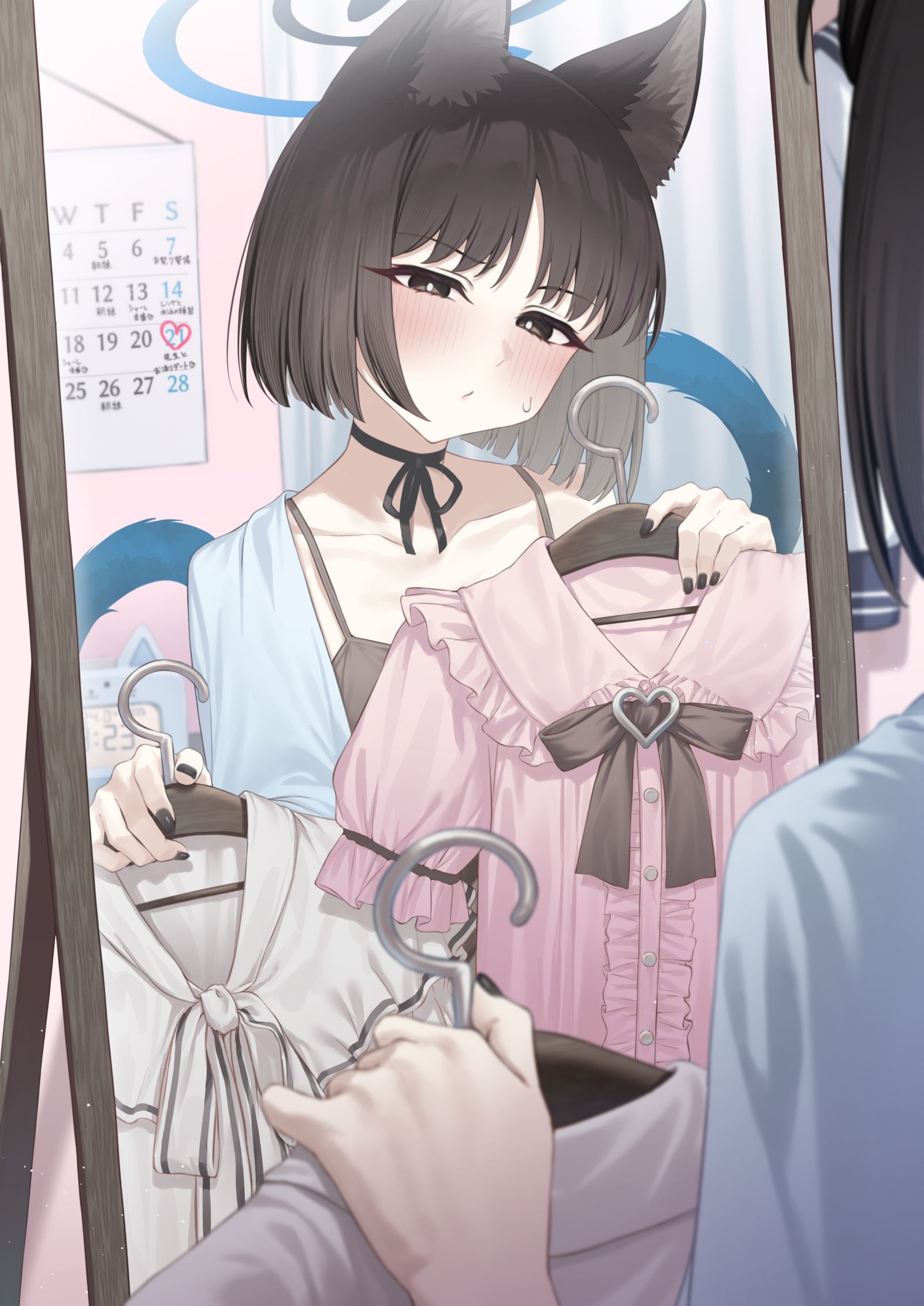 キキョウとデートシリーズその０：可愛すぎるかな...插画图片壁纸