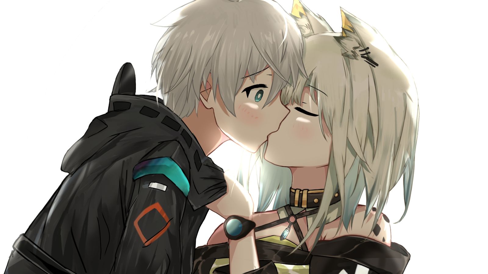 凯尔希吻博士头像同人高清图