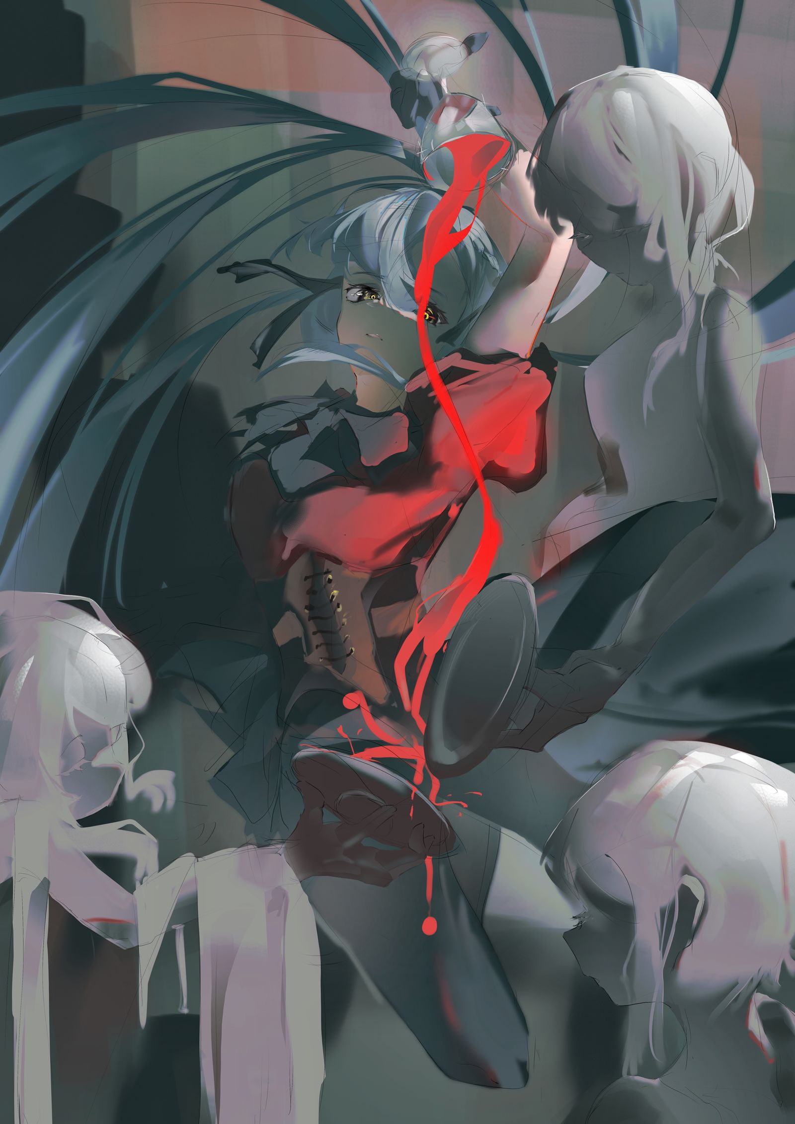 “倾注”插画图片壁纸