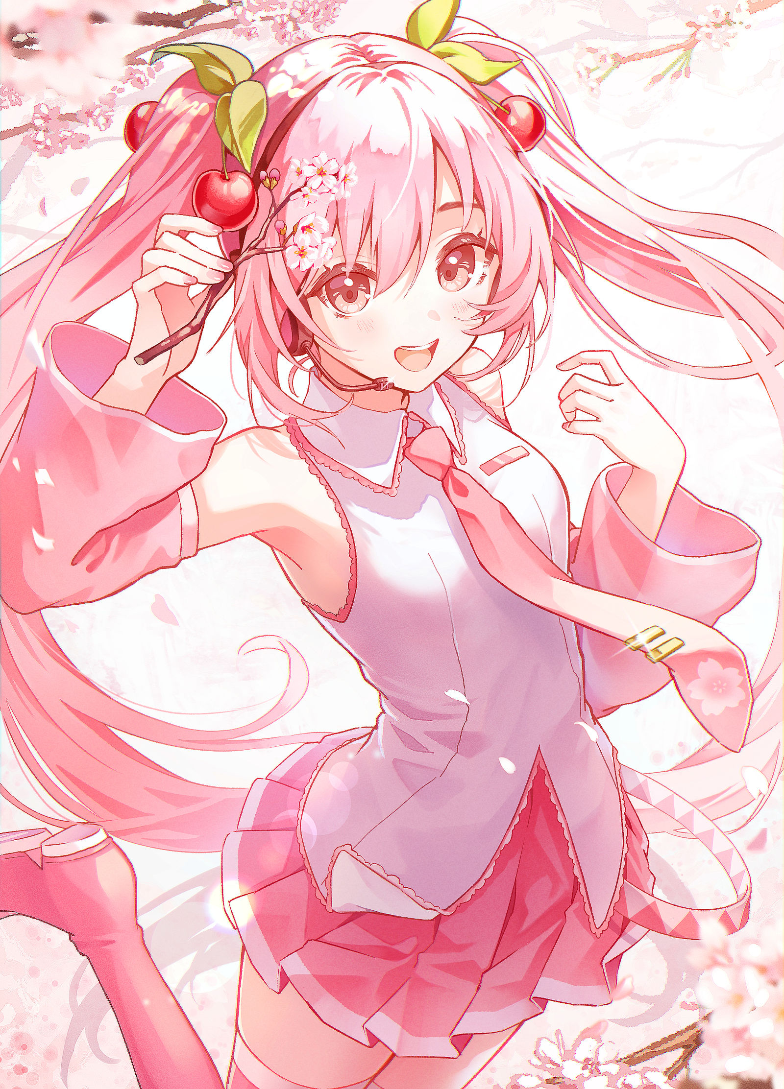 桜ミク2024插画图片壁纸