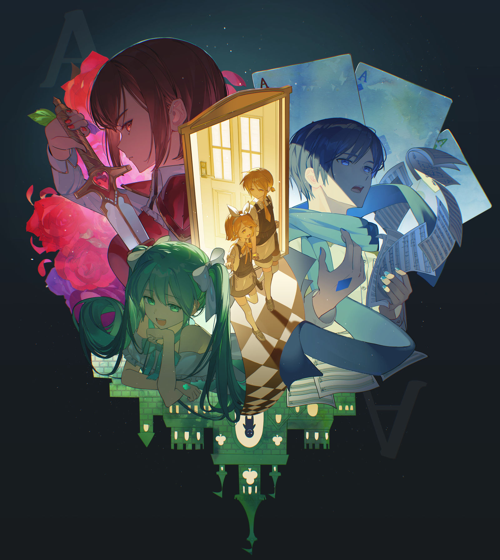 人柱アリス插画图片壁纸