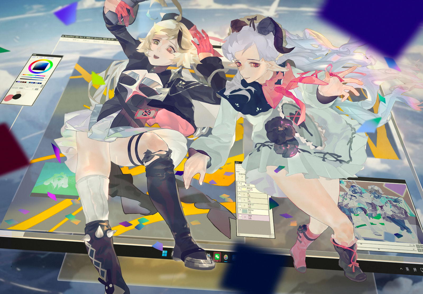 sai22插画图片壁纸