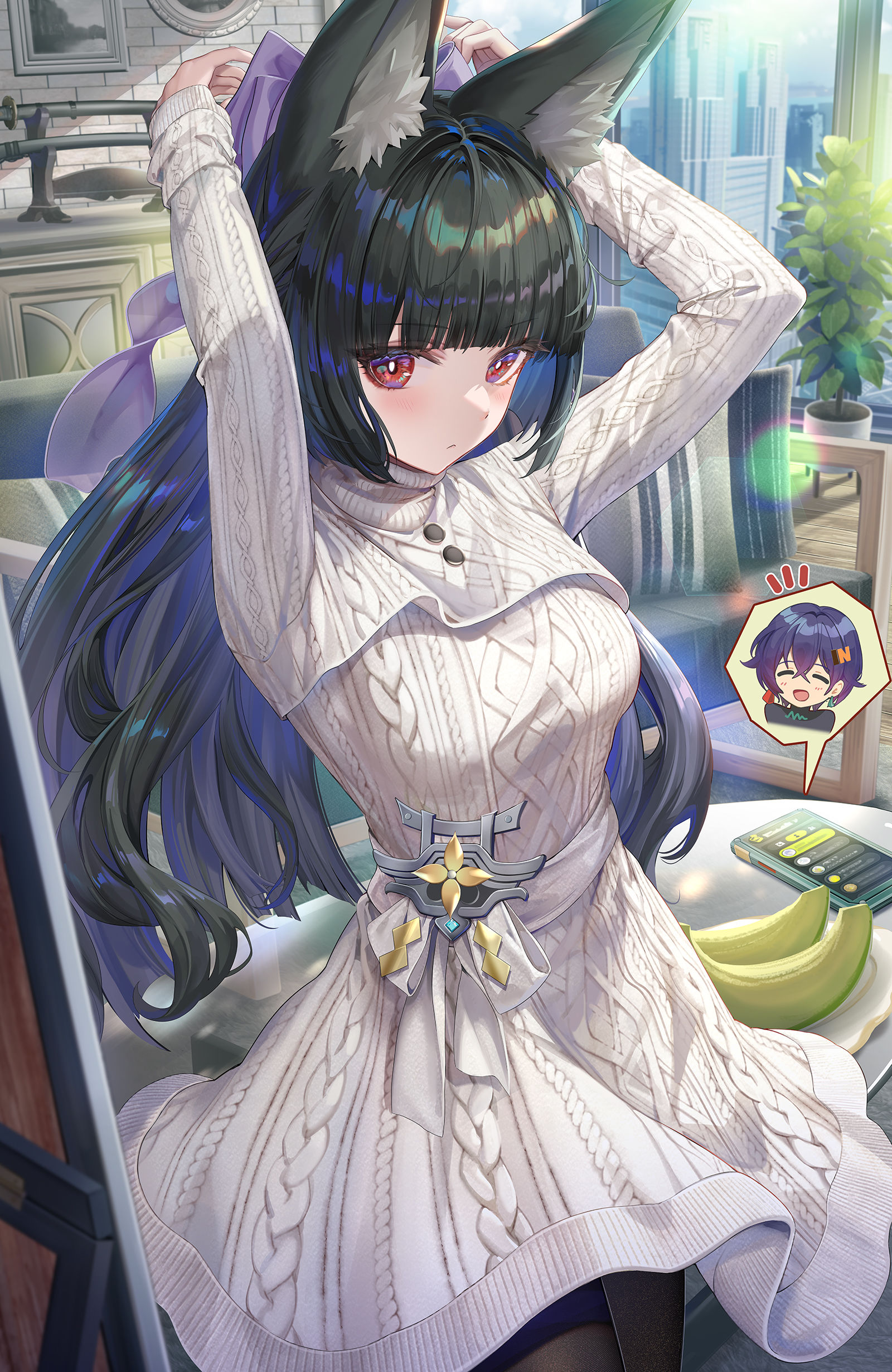 おめかし雅さん插画图片壁纸