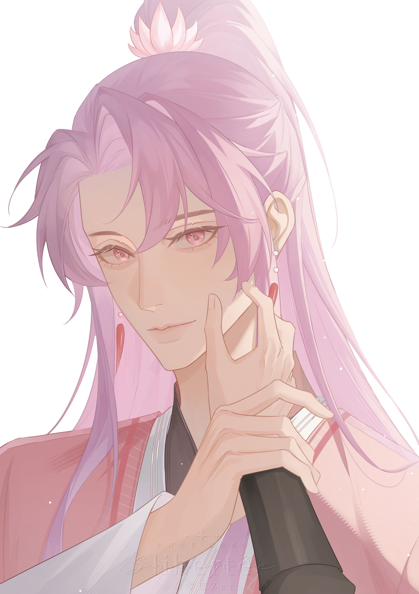 摸一下，不可以吗？插画图片壁纸