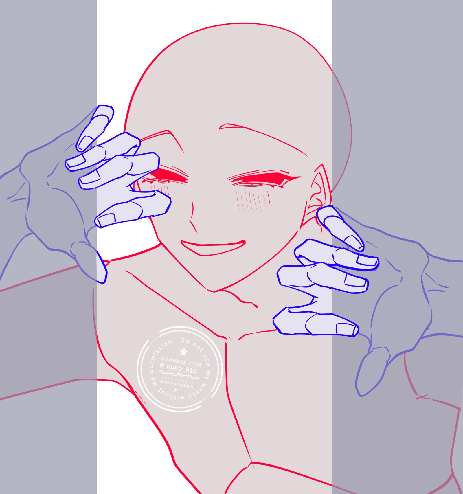 多分逃げられないトレス素材插画图片壁纸