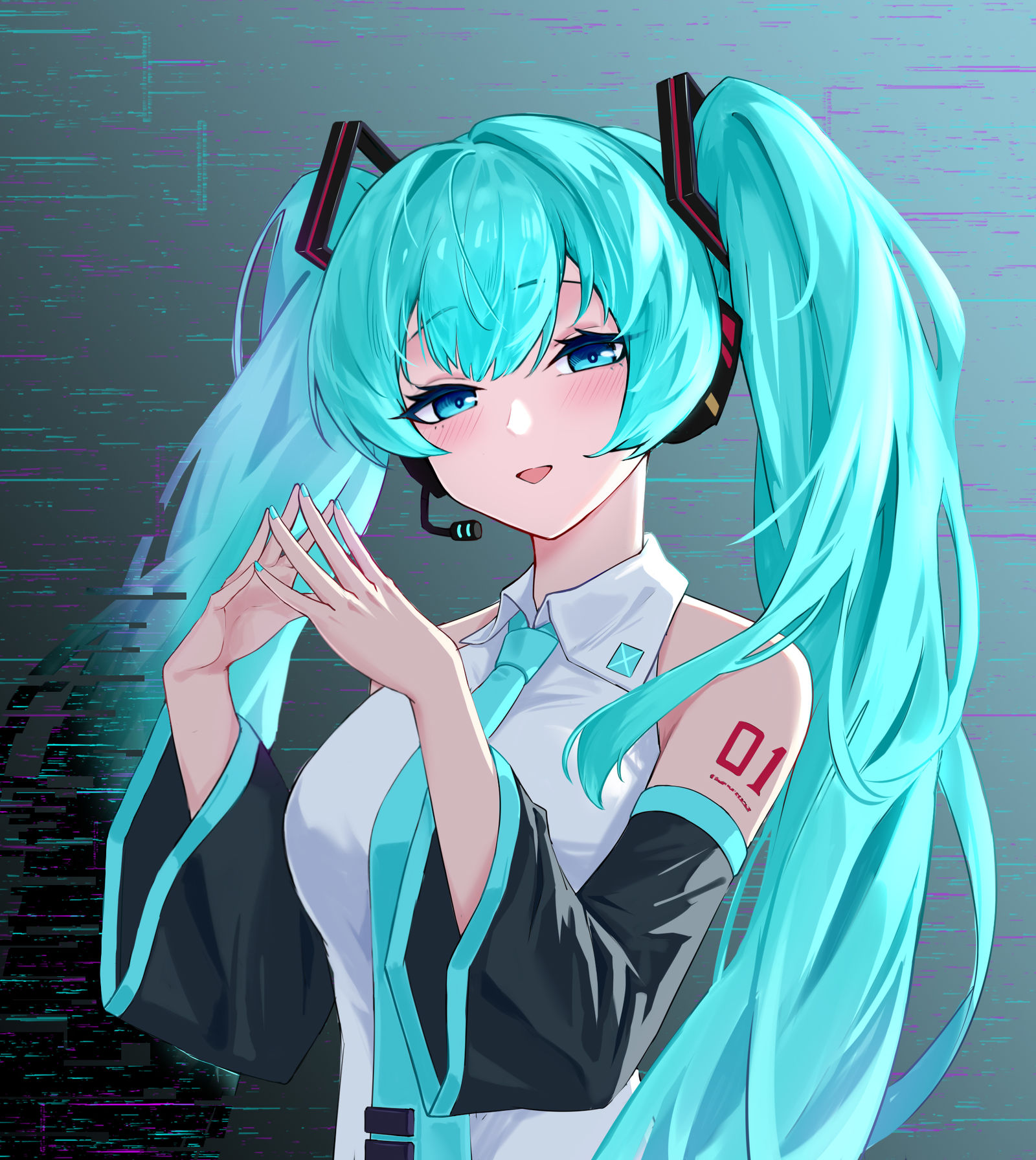 miku插画图片壁纸