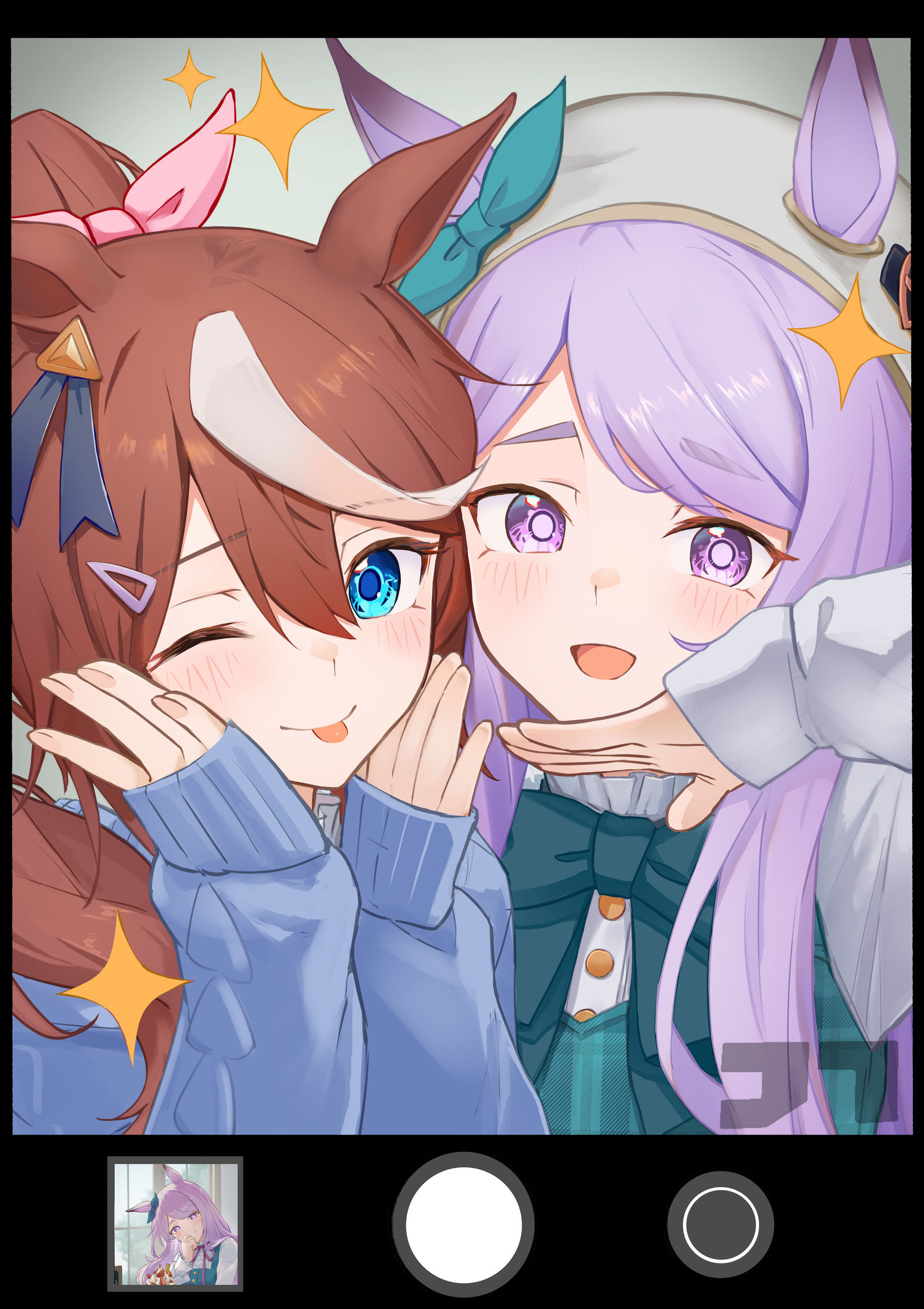 週末のツーショットデート插画图片壁纸