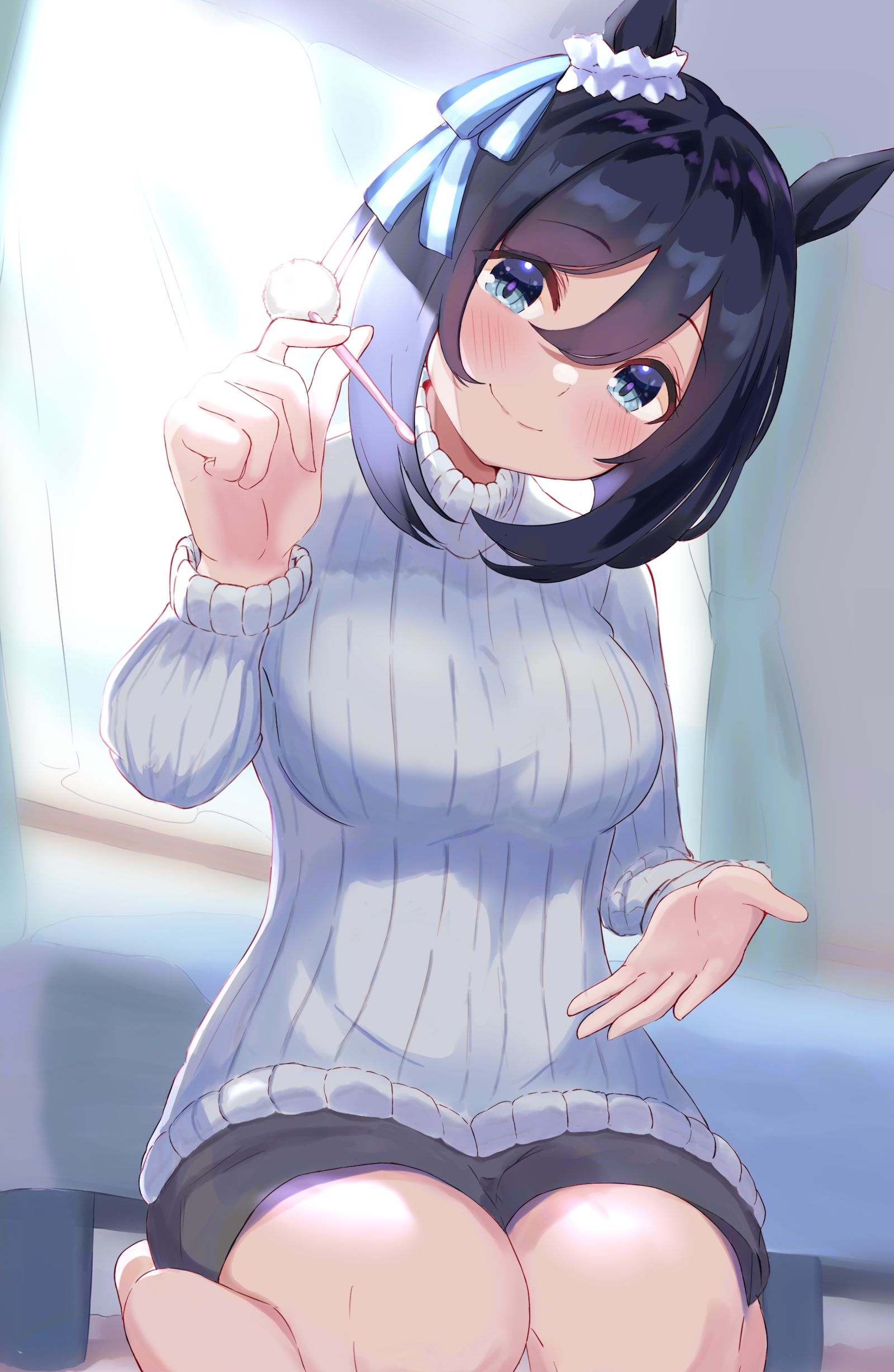 耳かき　エイシンフラッシュ插画图片壁纸