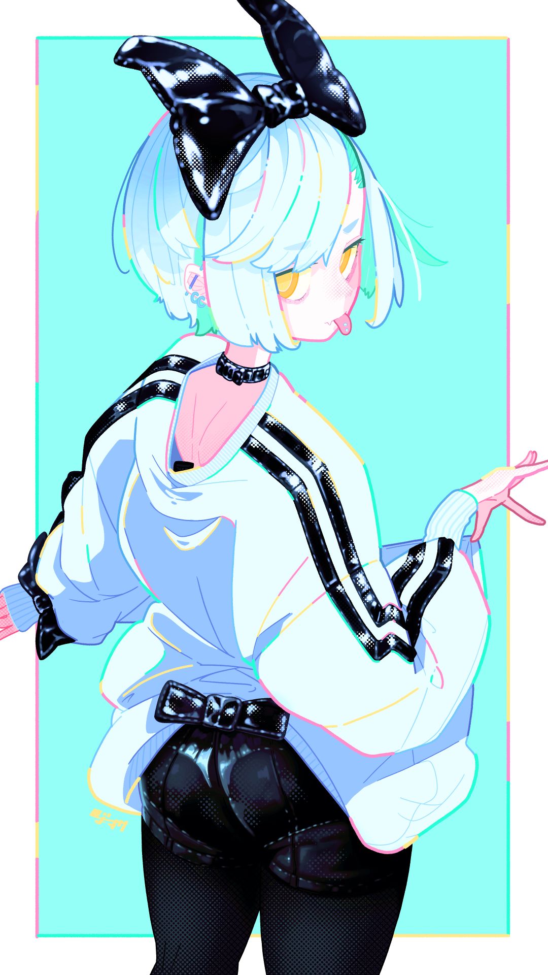 レザーリボンくん插画图片壁纸