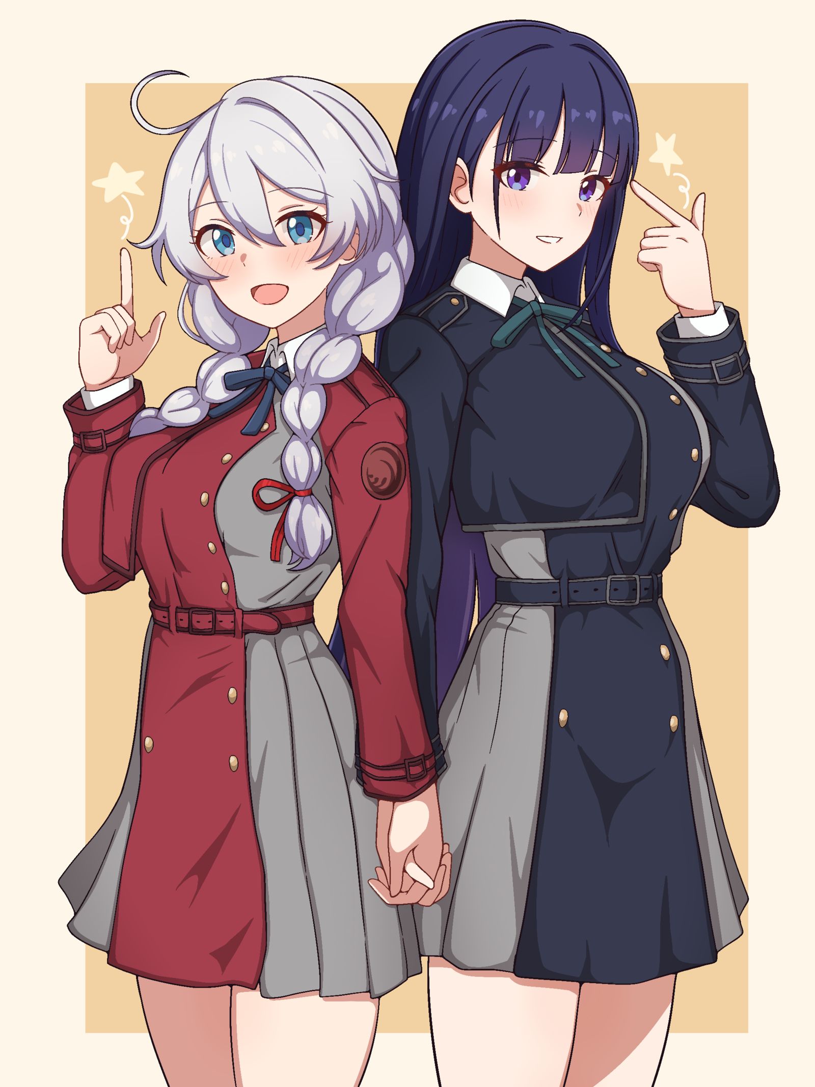 Kiana x Mei头像同人高清图