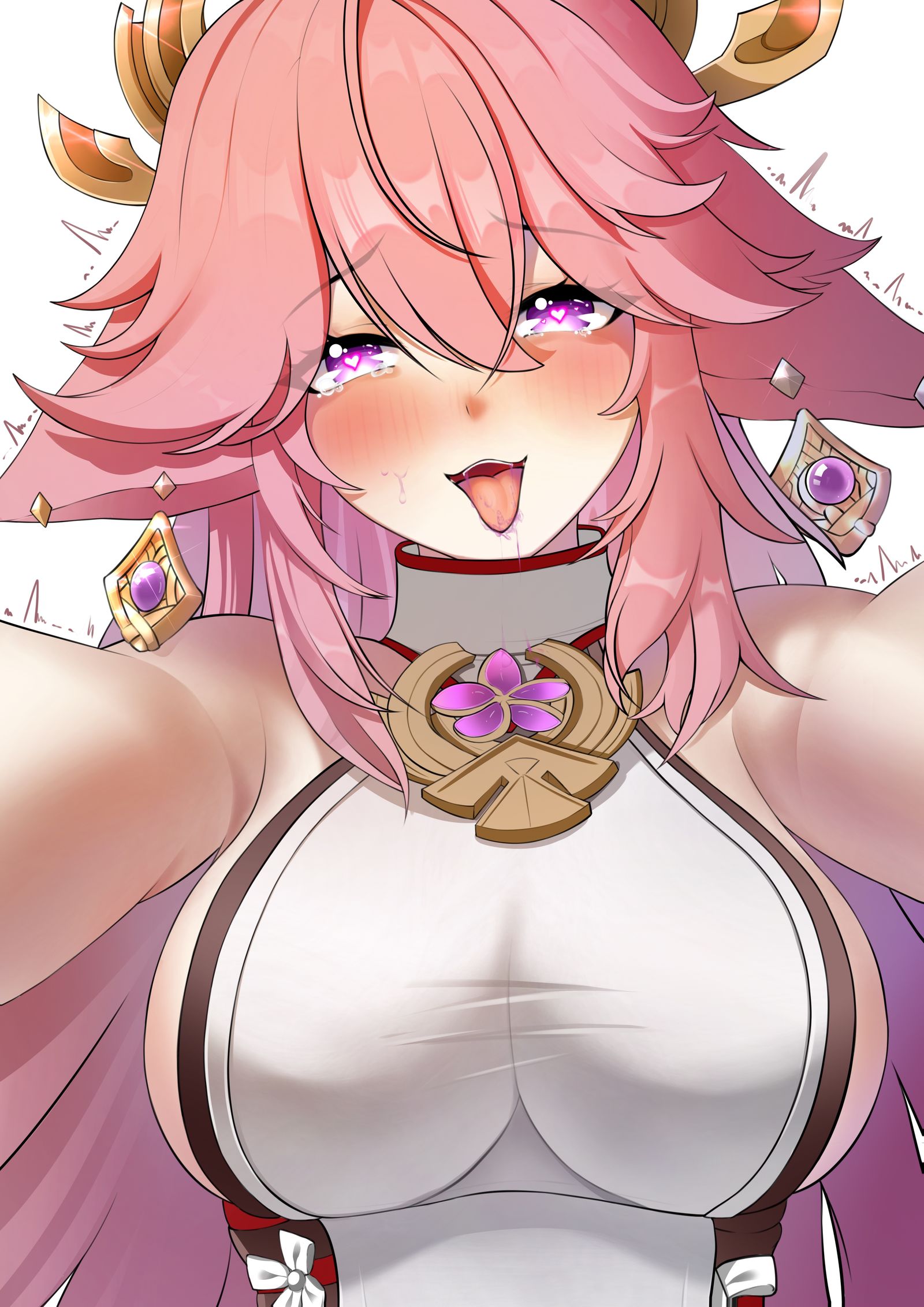 神子也太不小心了，做俯卧撑把火龙果汁弄了一身插画图片壁纸