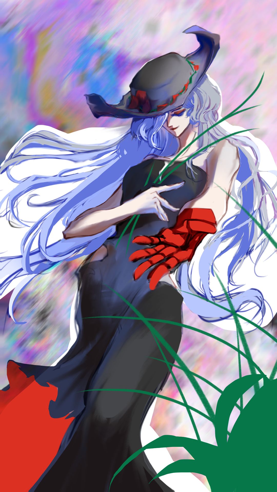 花园场景草稿图插画图片壁纸