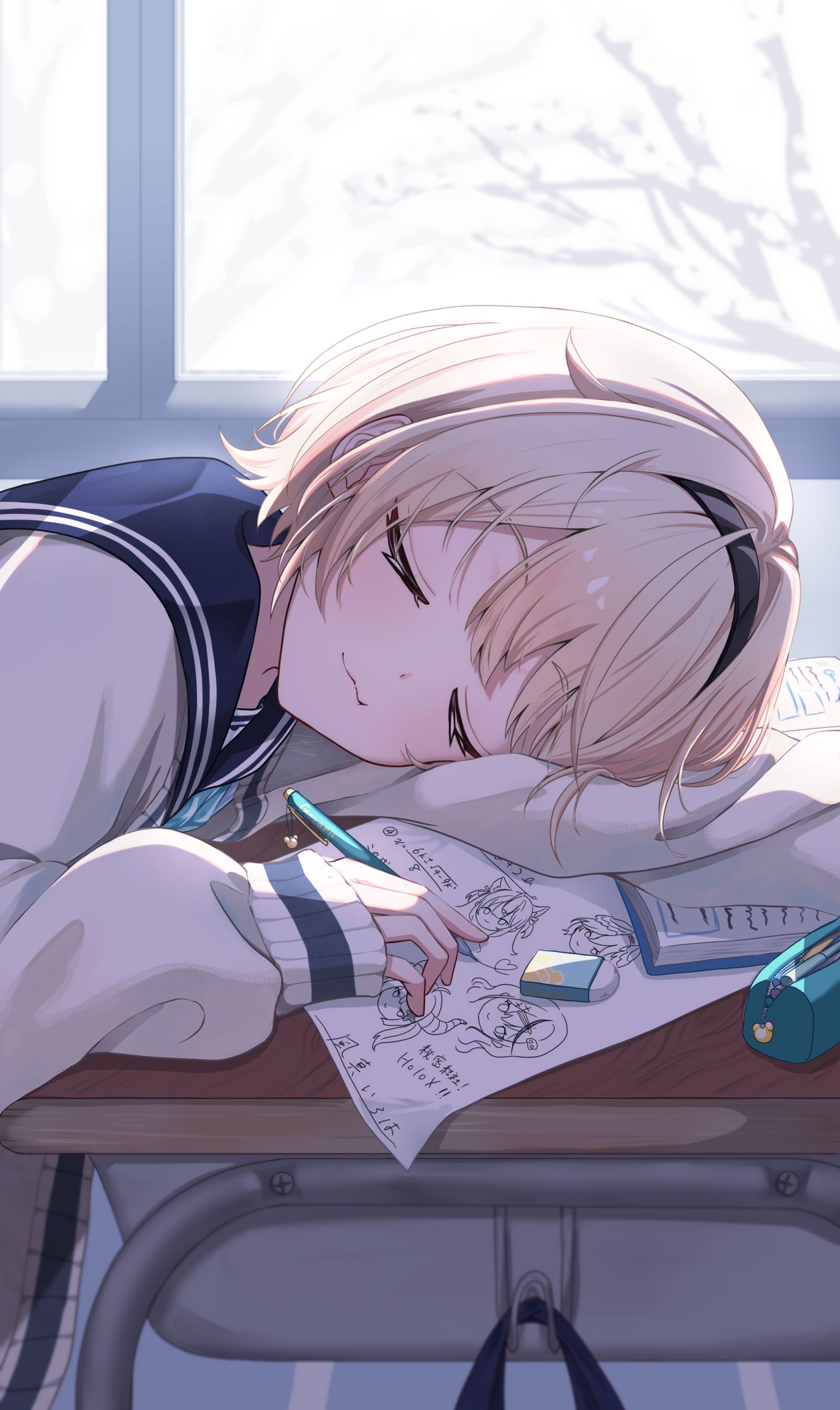 隣の席の特権-hololiveいろはにも絵を