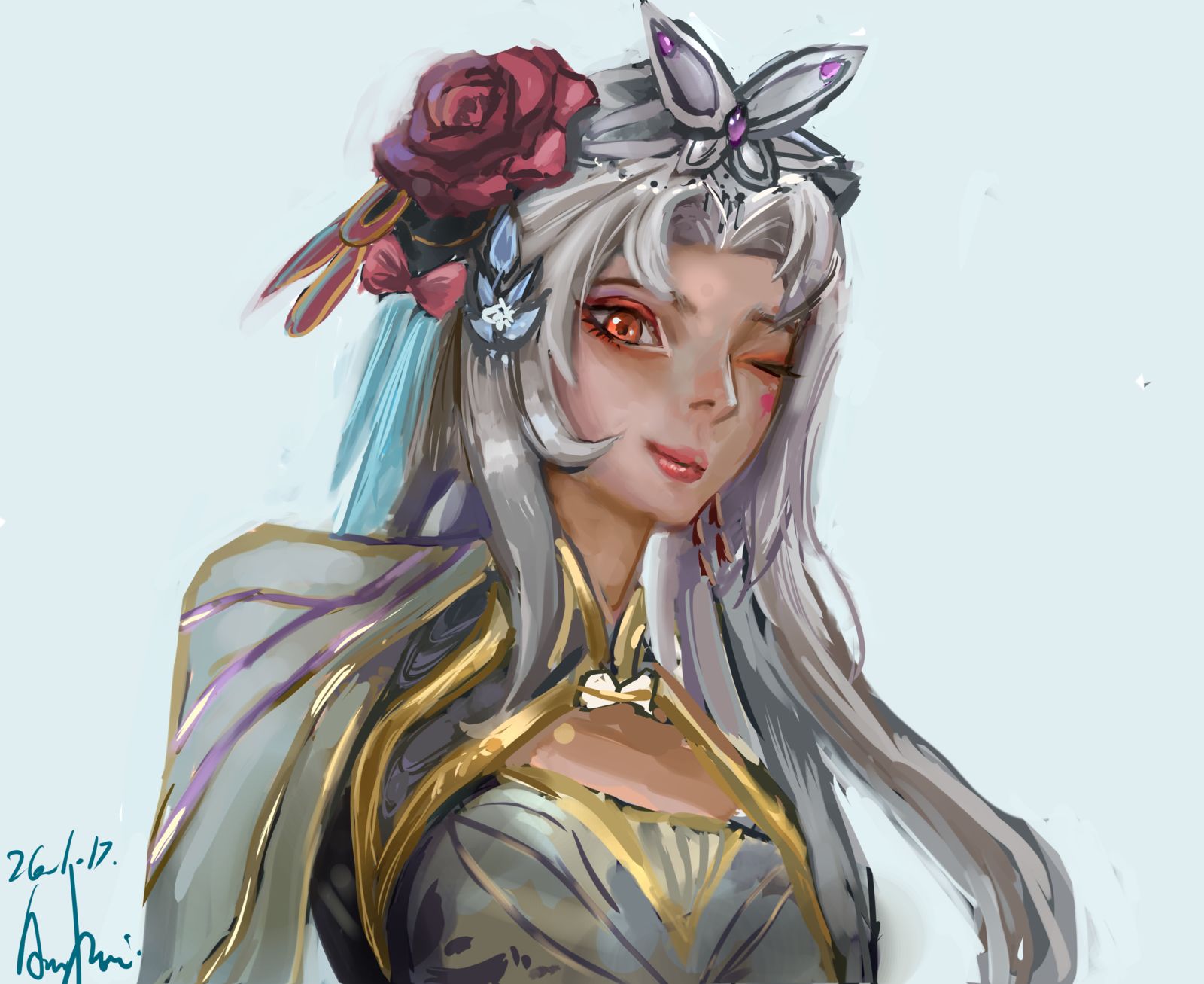 原创角色 丽华头像同人高清图