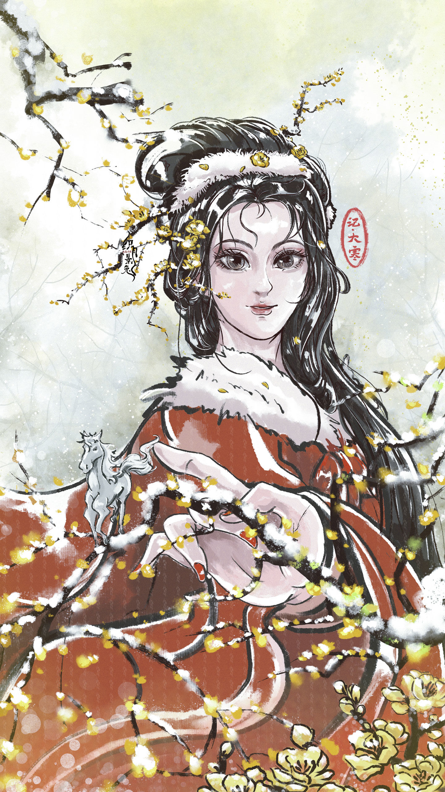 腊梅间 记. 大寒头像同人高清图