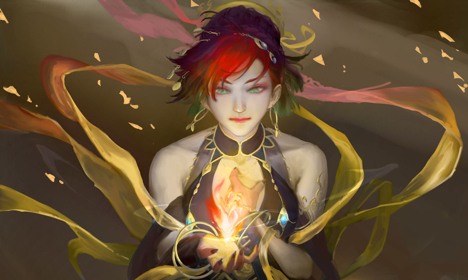 笔绘西行铁扇公主头像同人高清图