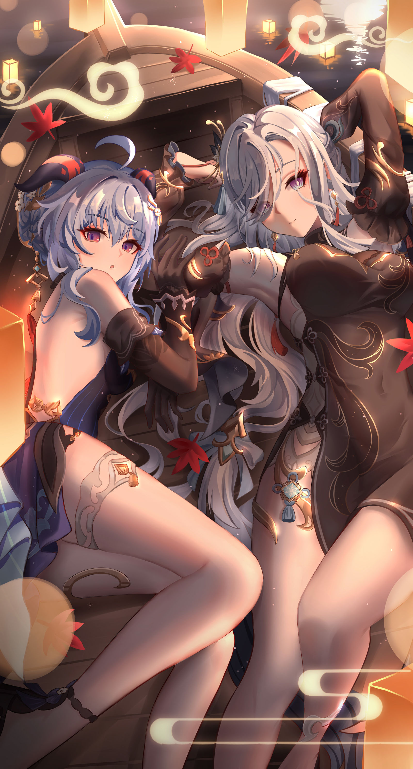 甘雨申鹤-女孩子插画