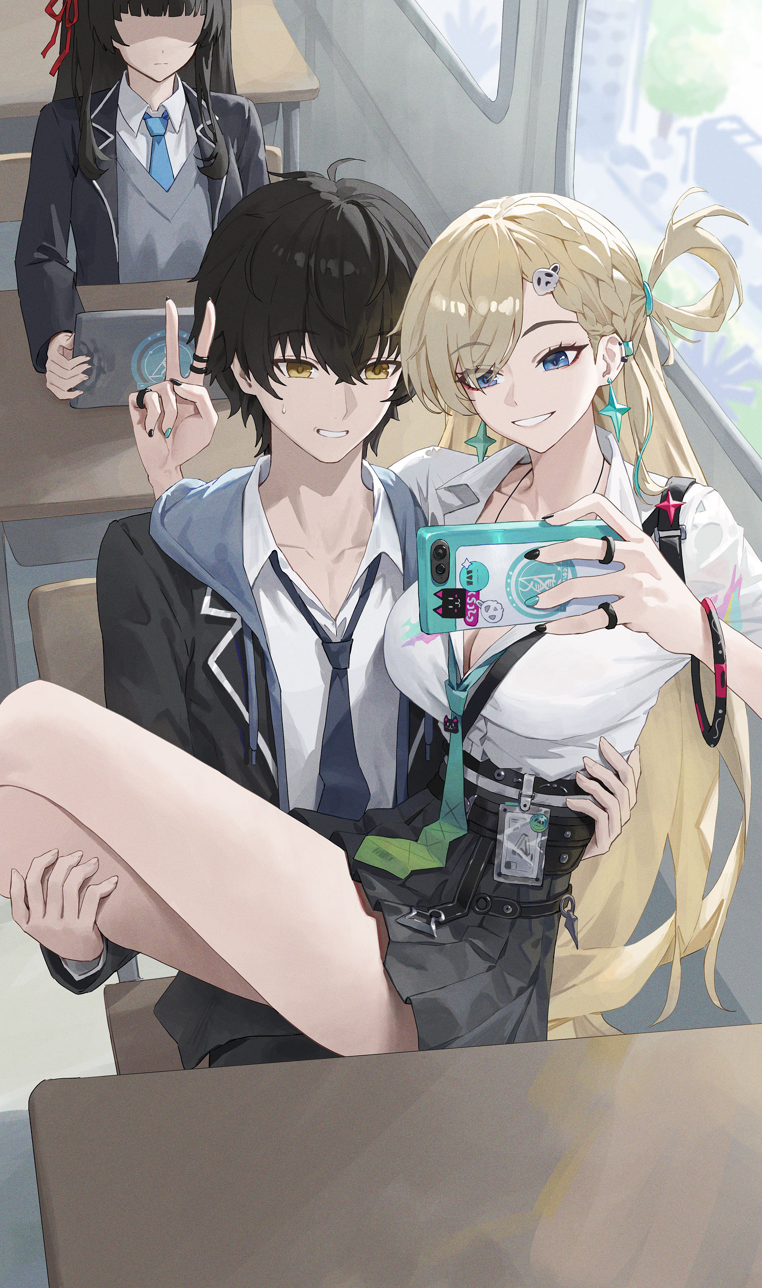 ツーショット插画图片壁纸