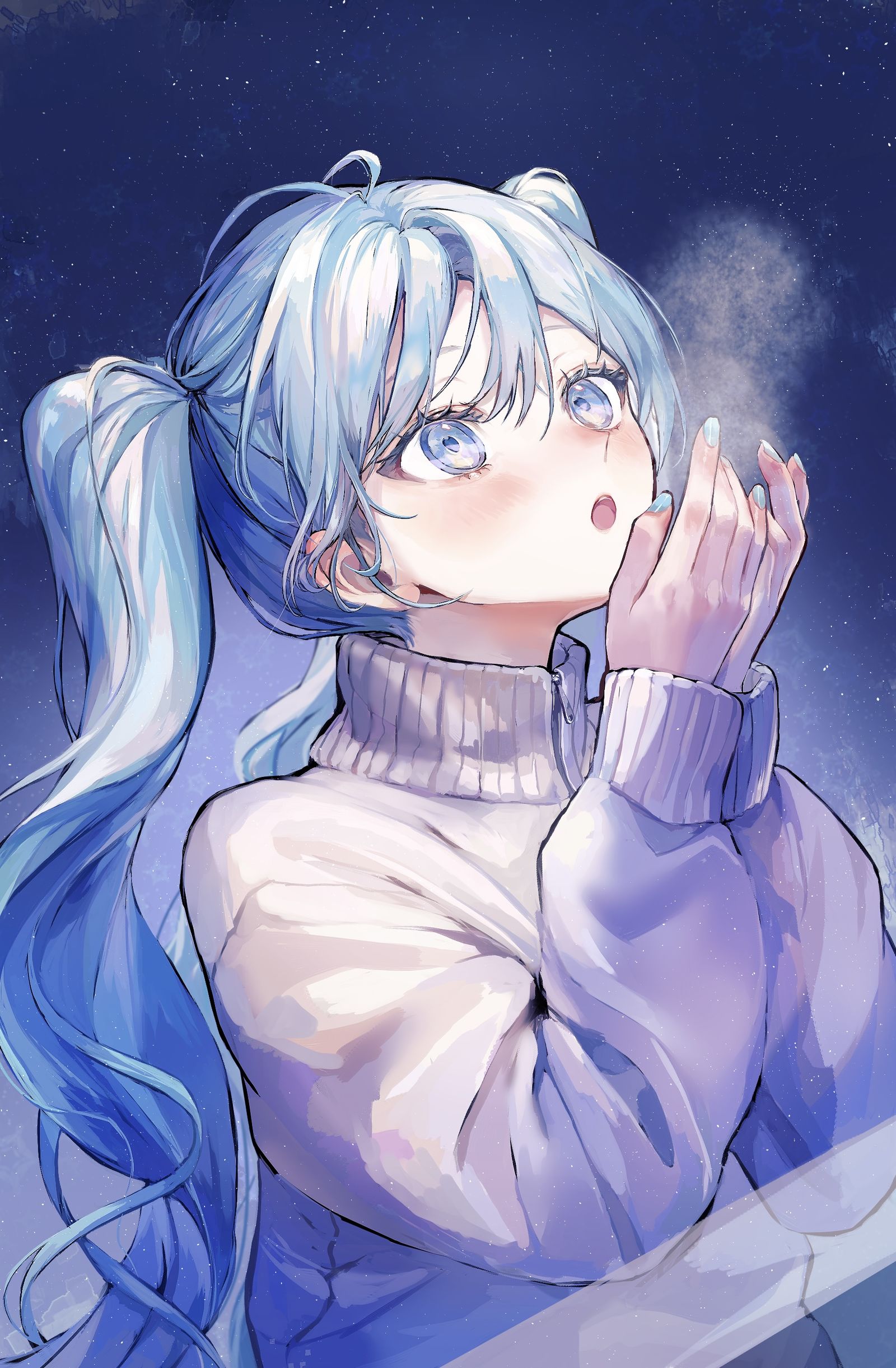 寒いね插画图片壁纸