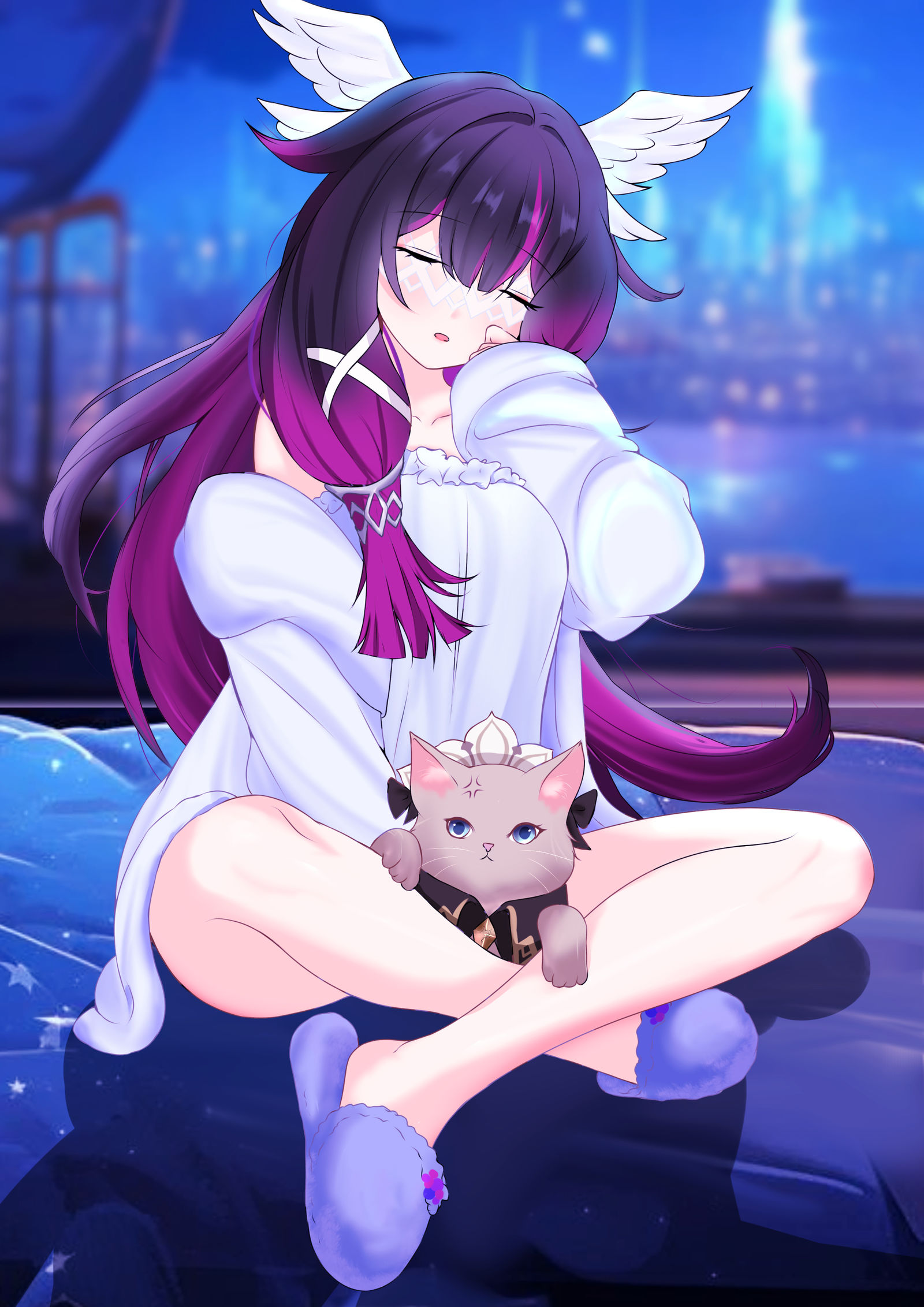 月梦插画图片壁纸