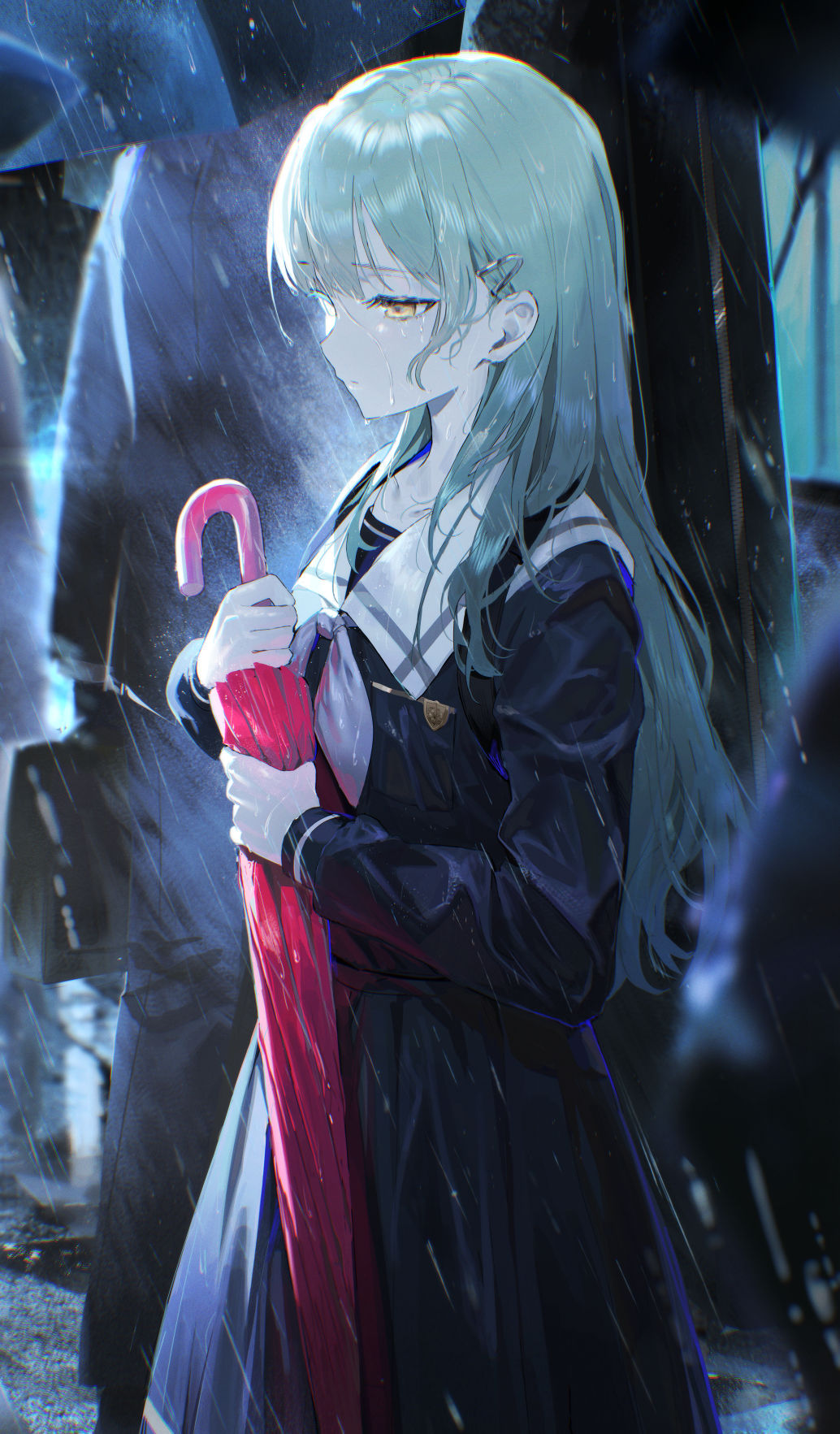 雨中插画图片壁纸