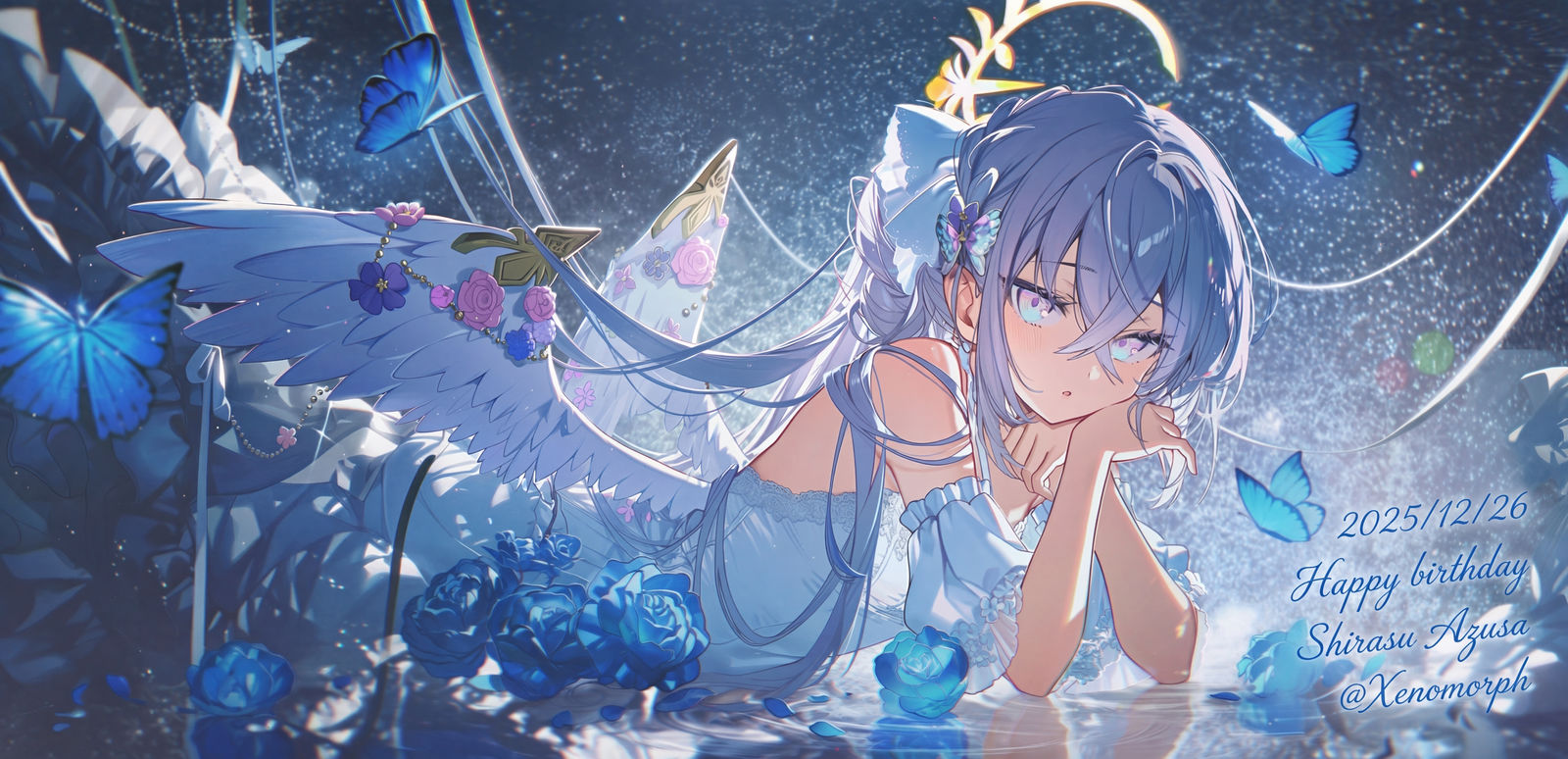 白洲アズサ生誕祭插画图片壁纸