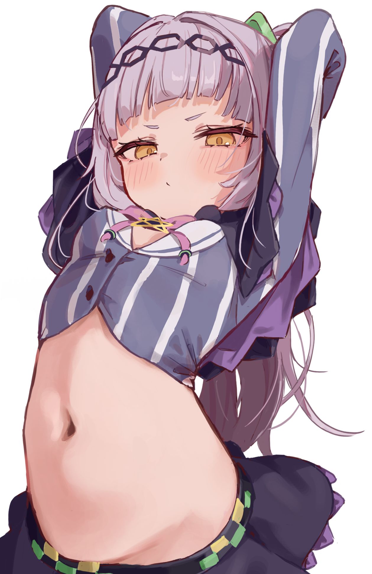 おなか見せすぎ？插画图片壁纸