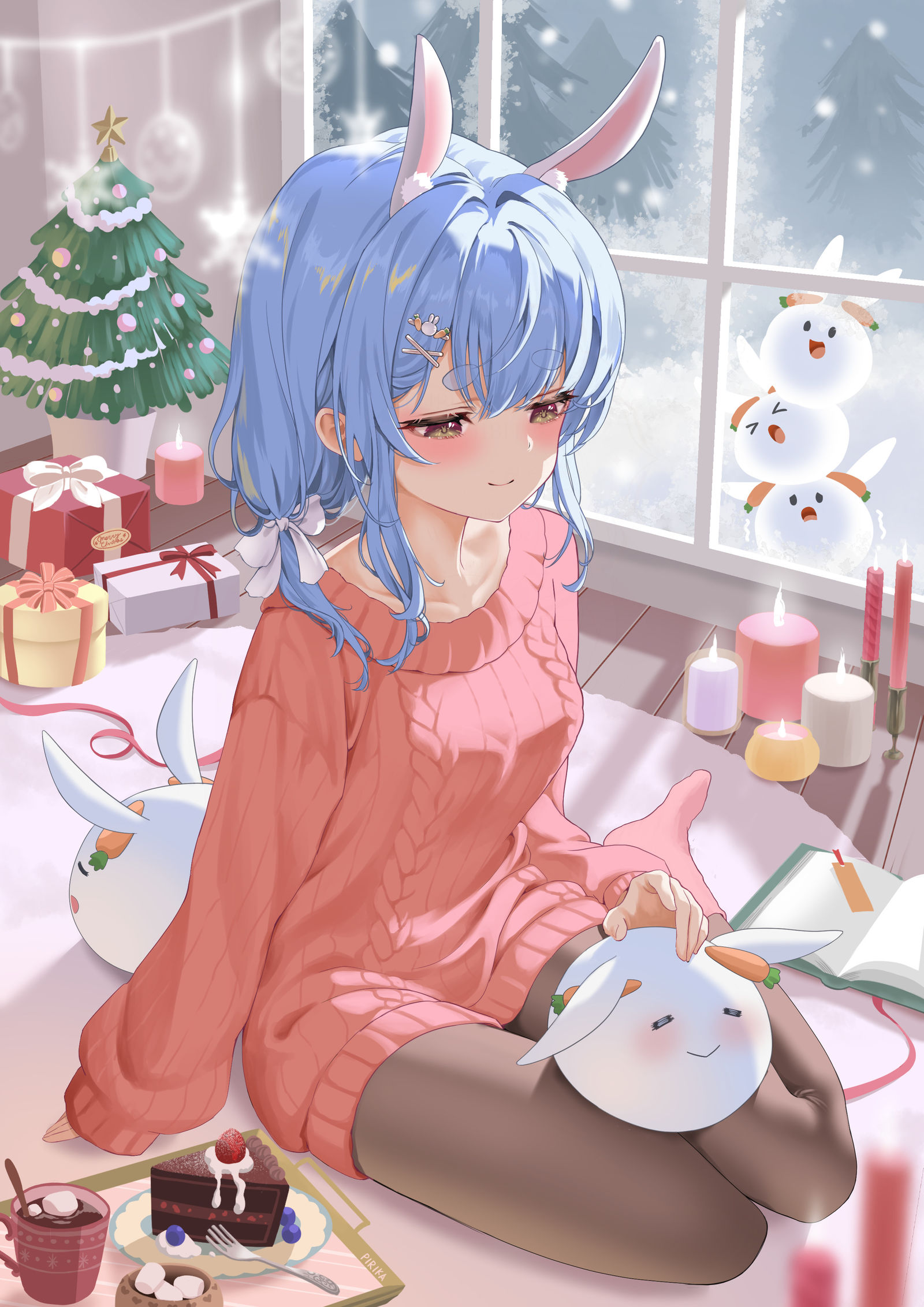 ぺこちゃんと野うさぎのクリスマス