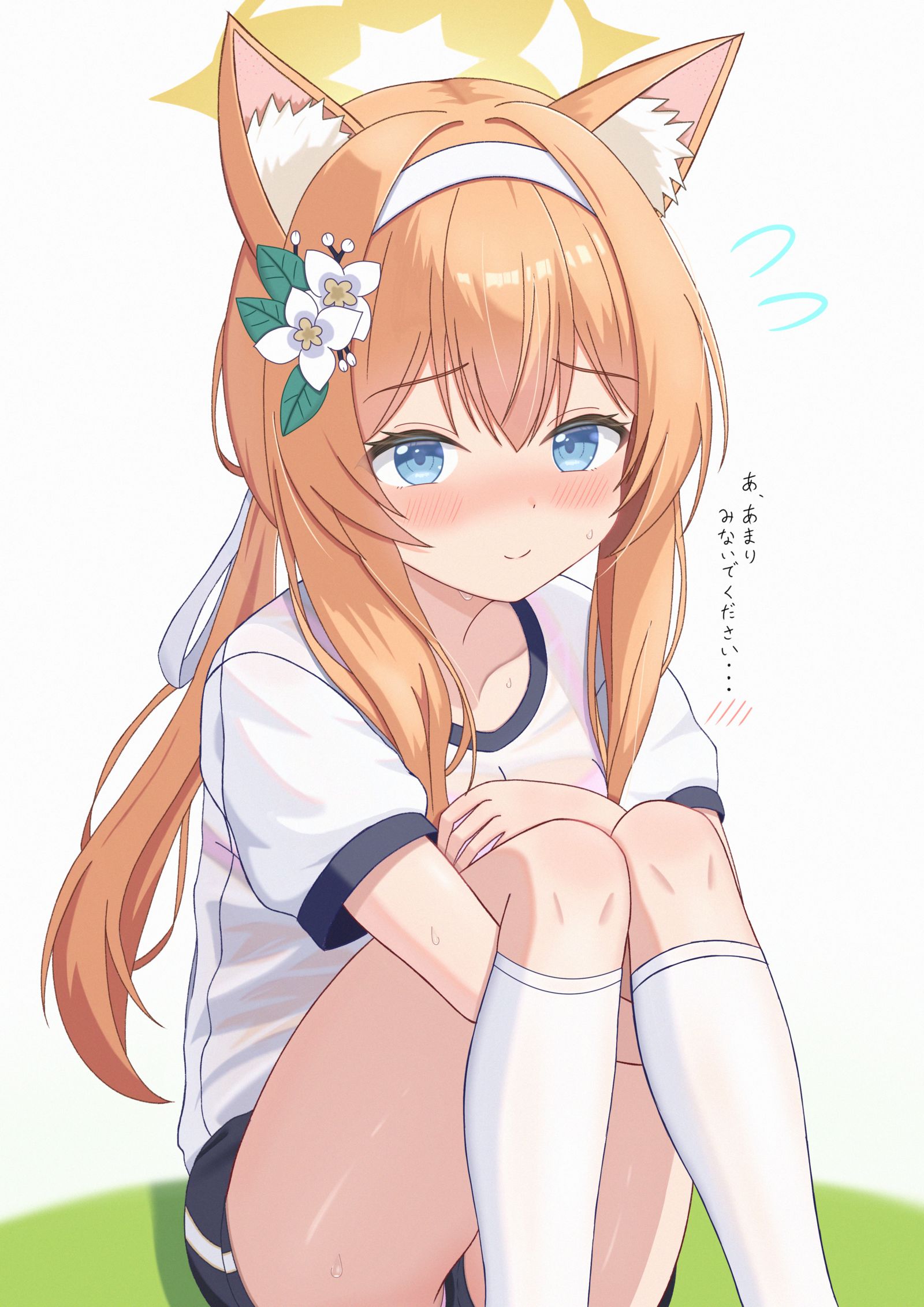 あちこち駆け回って汗をかいちゃったマリー