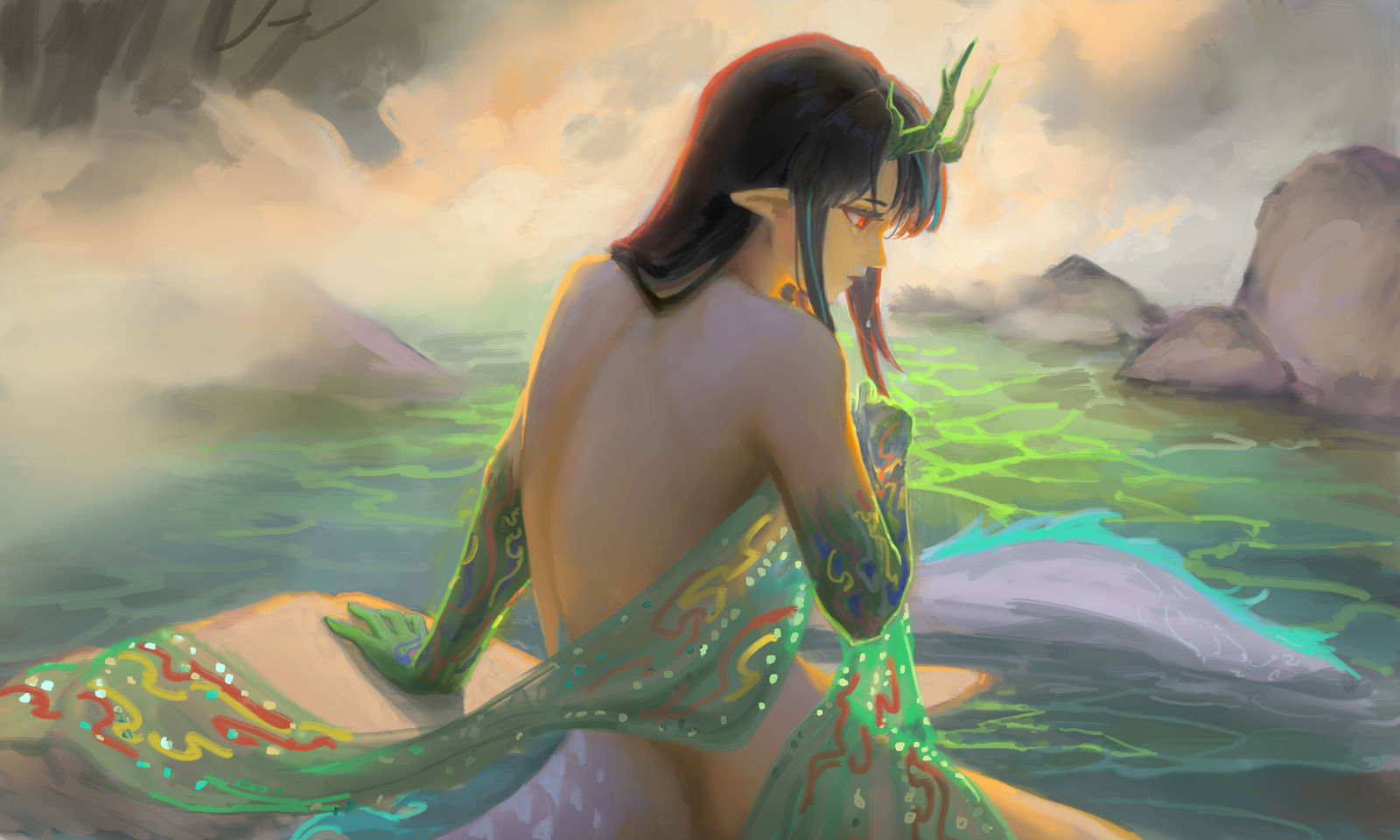 一起泡温泉吗？夕 明日方舟头像同人高清图