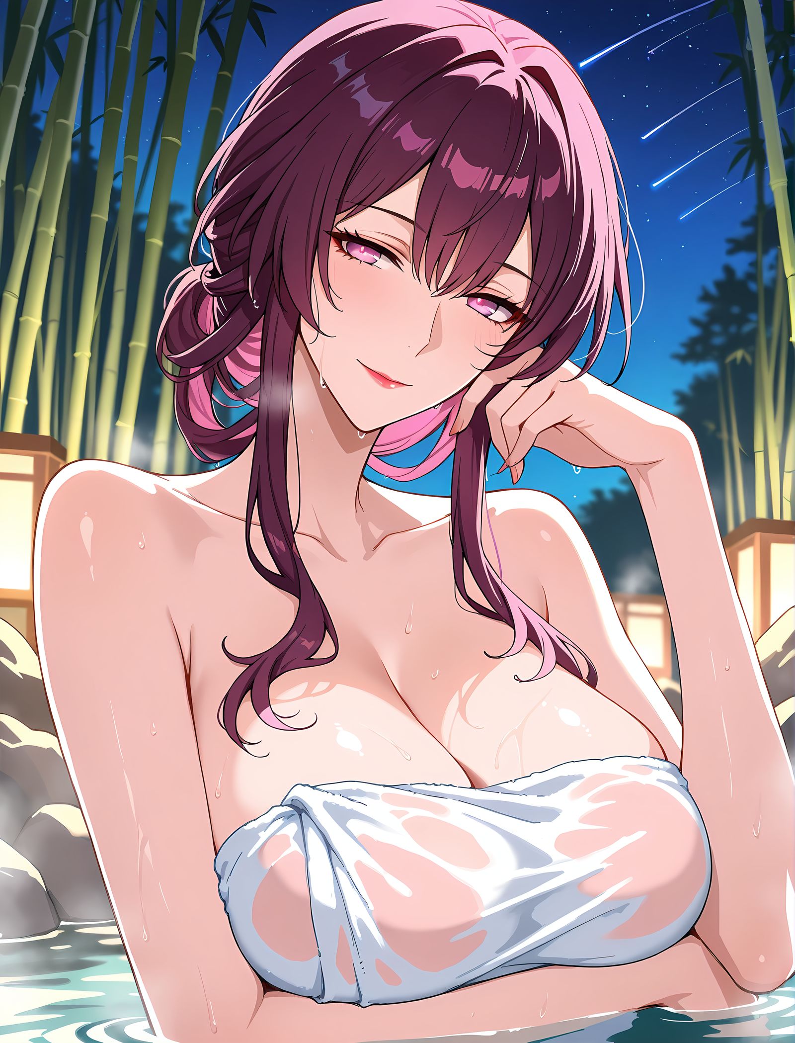 温泉-卡芙卡AIイラスト