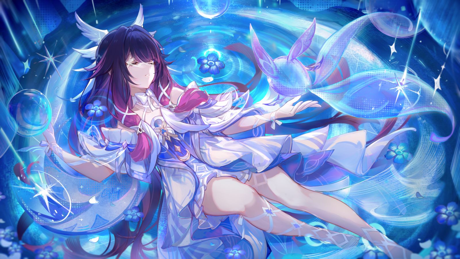 Soothing Moon 插画图片壁纸