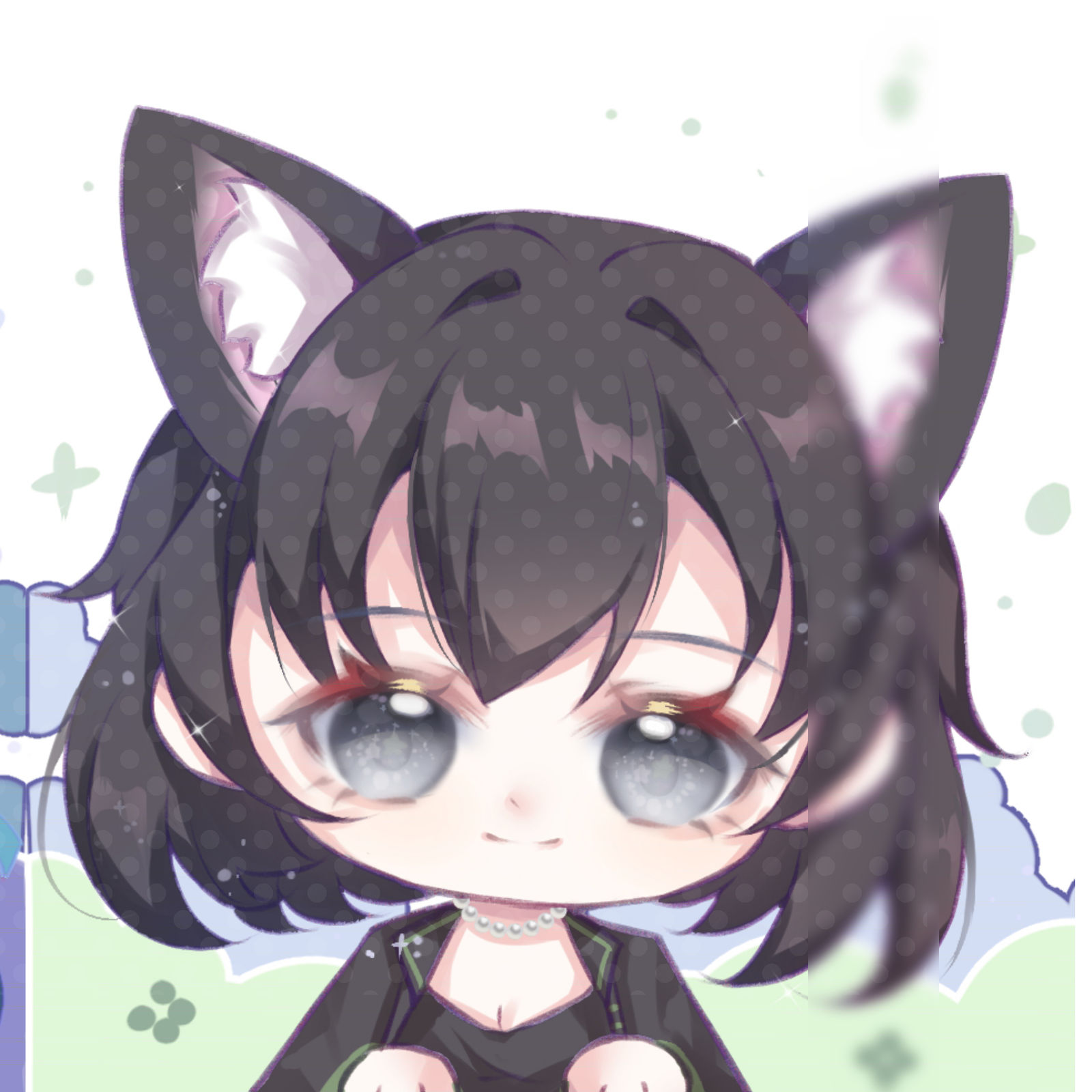 又画了两只小鼻噶~插画图片壁纸