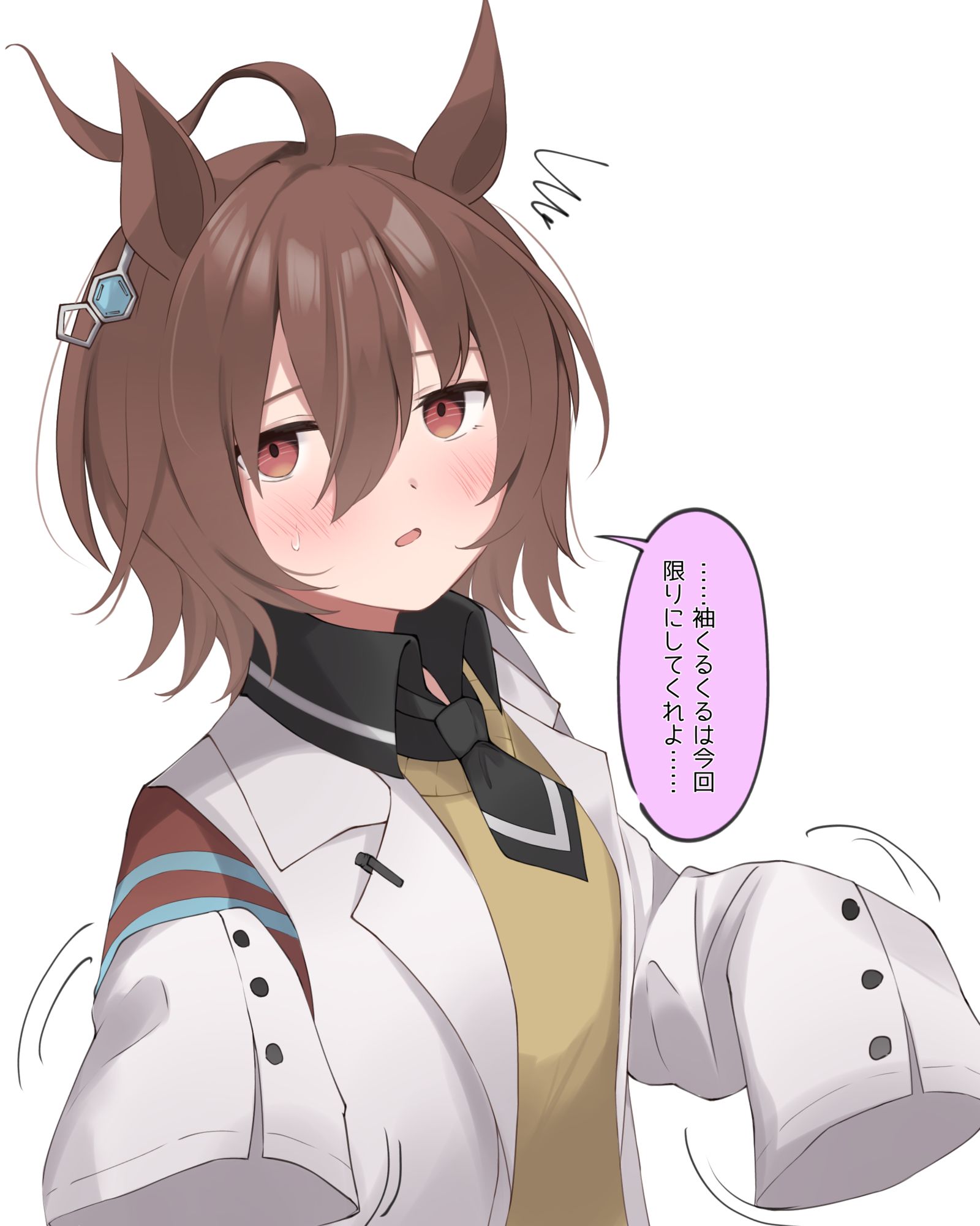 袖を回してもらいました