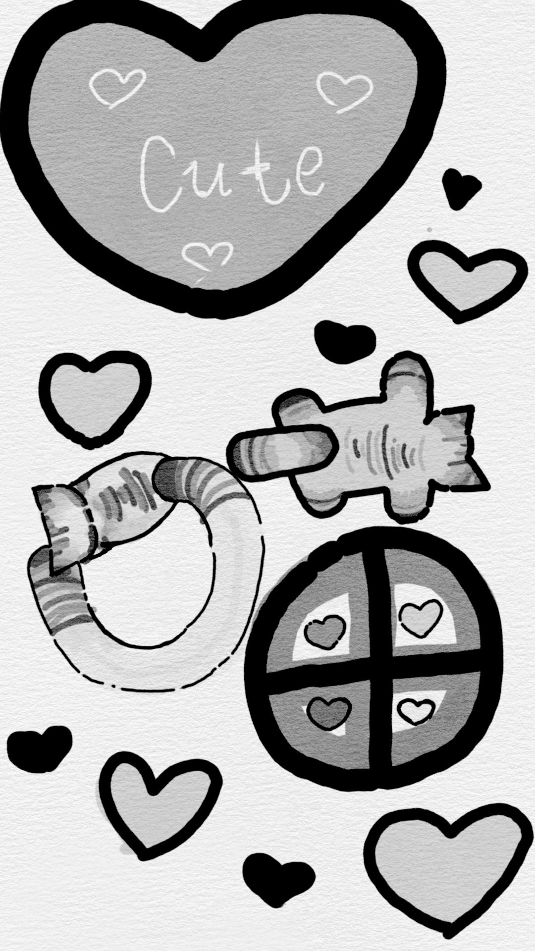 小猫字体定制￥80（约稿请私聊）插画图片壁纸