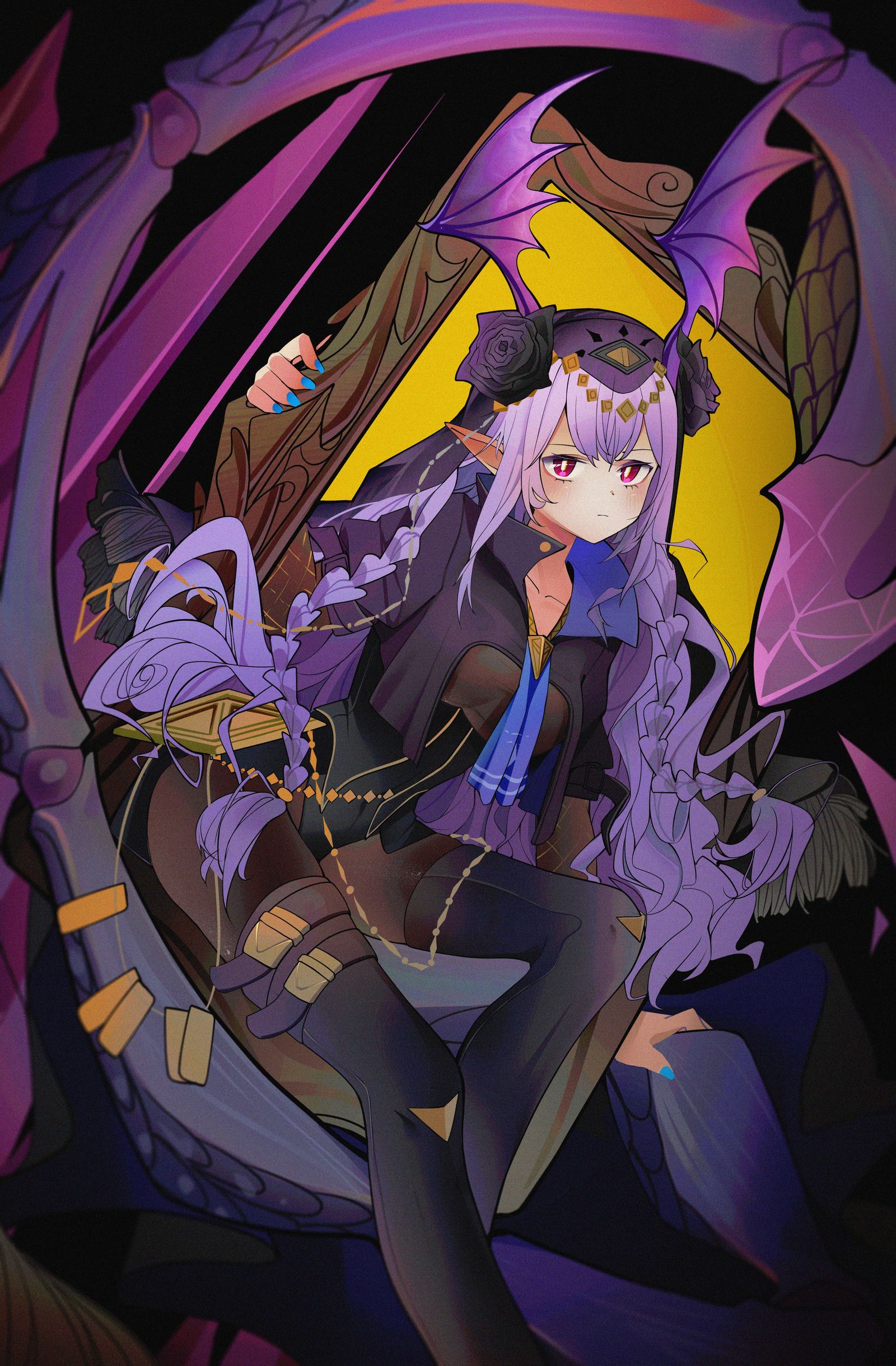 狮蝎插画图片壁纸