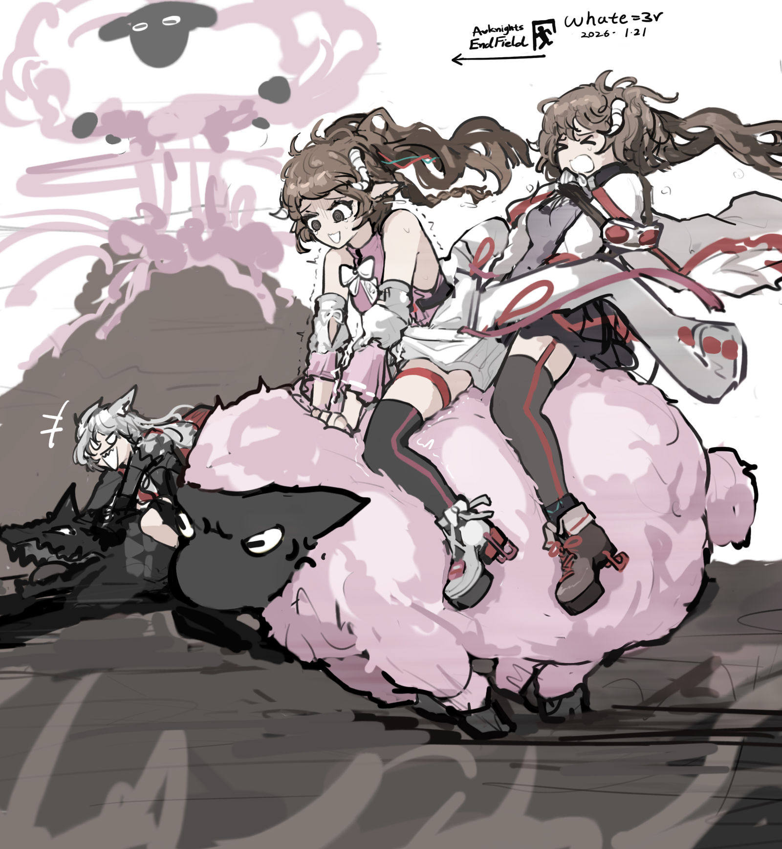 Front Dush！插画图片壁纸