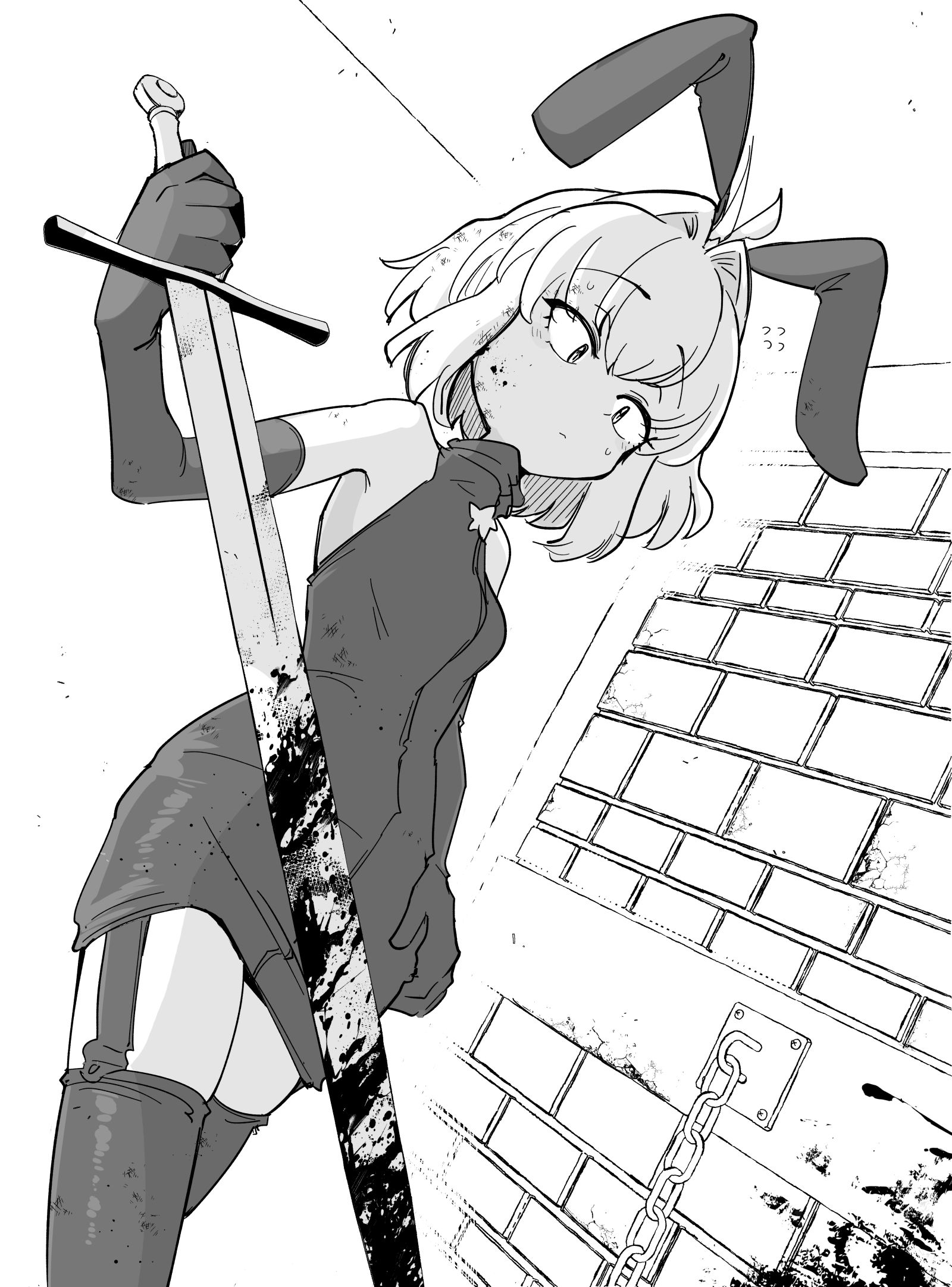 戦闘モードに変えます。插画图片壁纸