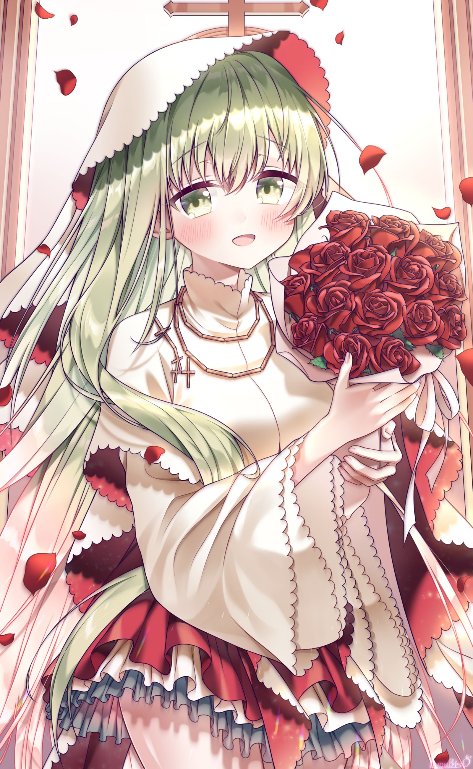 『貴方が居るこそ咲き誇る』插画图片壁纸