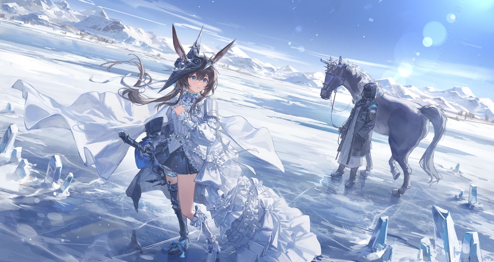 阿米娅插画图片壁纸