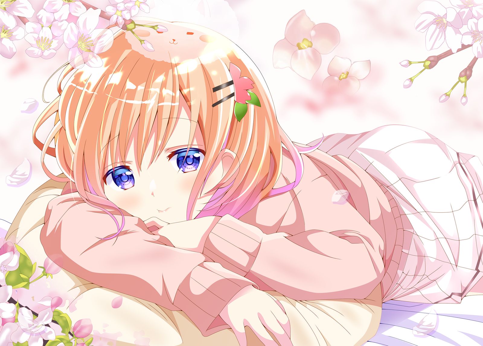 まったり微睡むココアさん插画图片壁纸