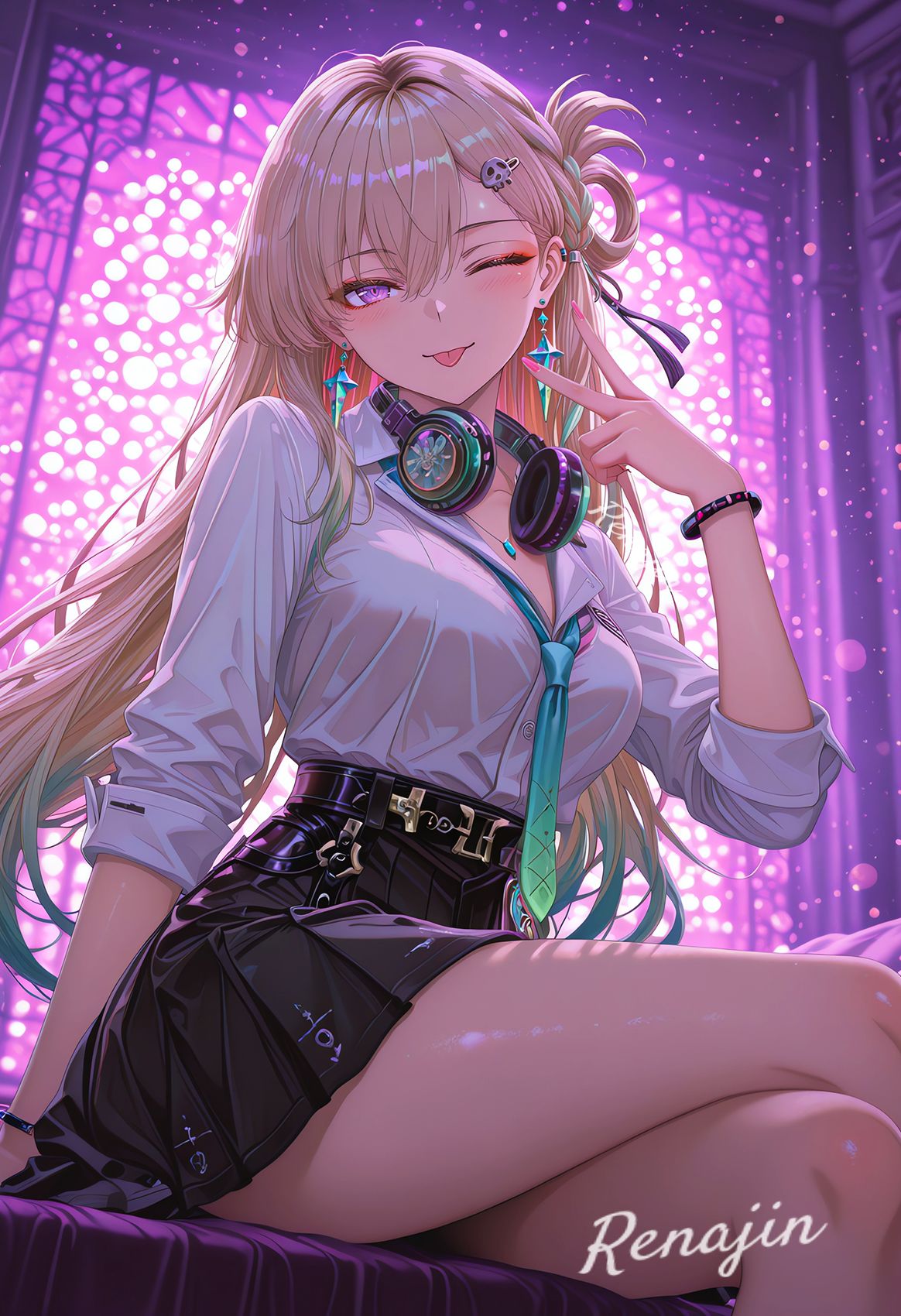 リンネー、ゲーマーガール 2 | Lynae Wuwa插画图片壁纸