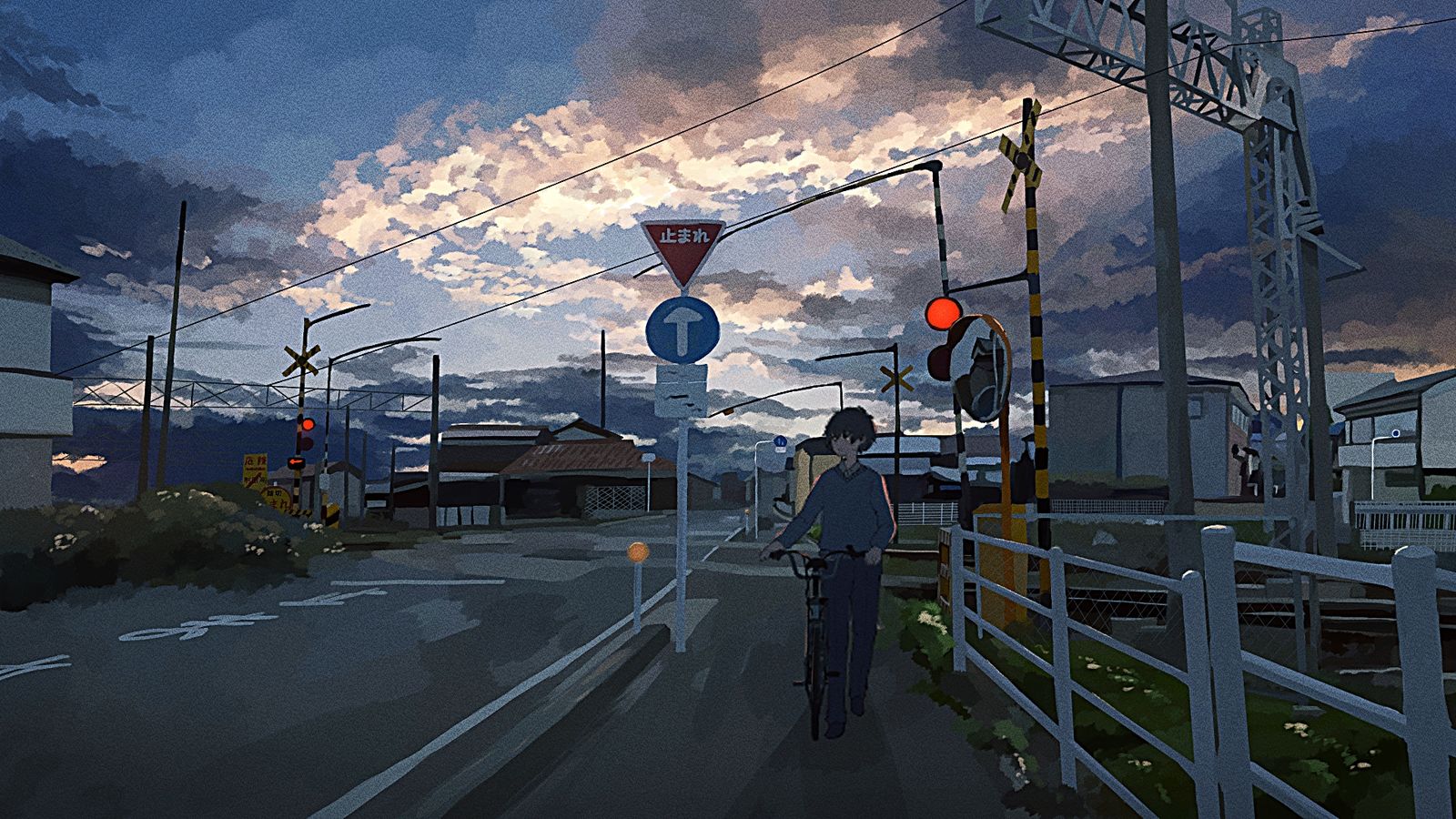 残照插画图片壁纸