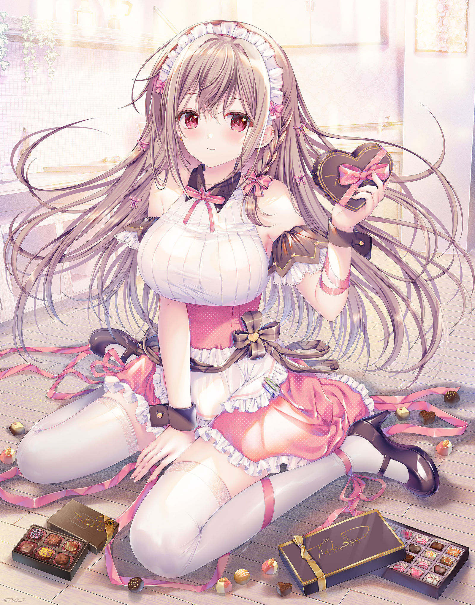 どんなチョコがほしいですか？插画图片壁纸