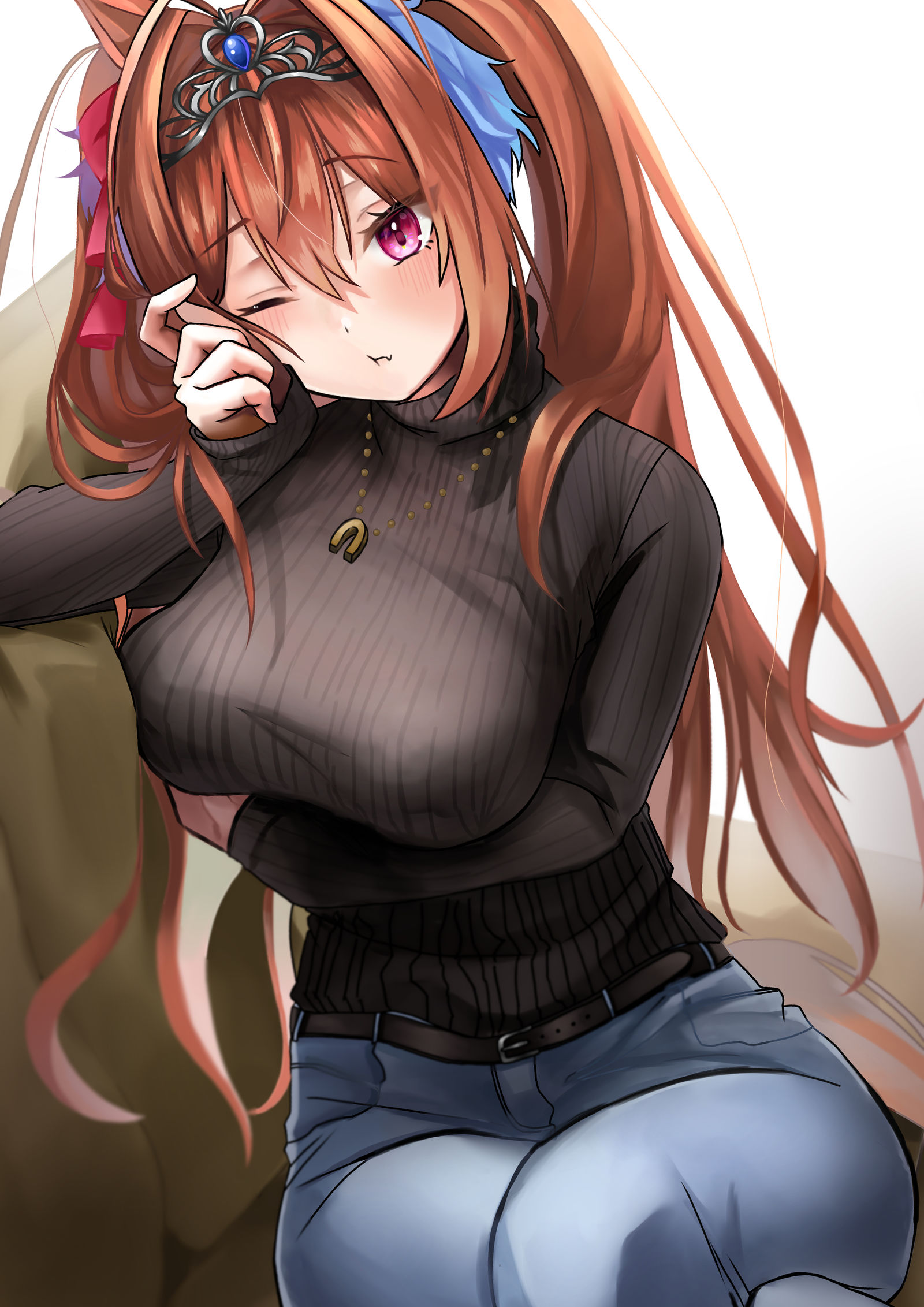 タートルネックダスカ插画图片壁纸