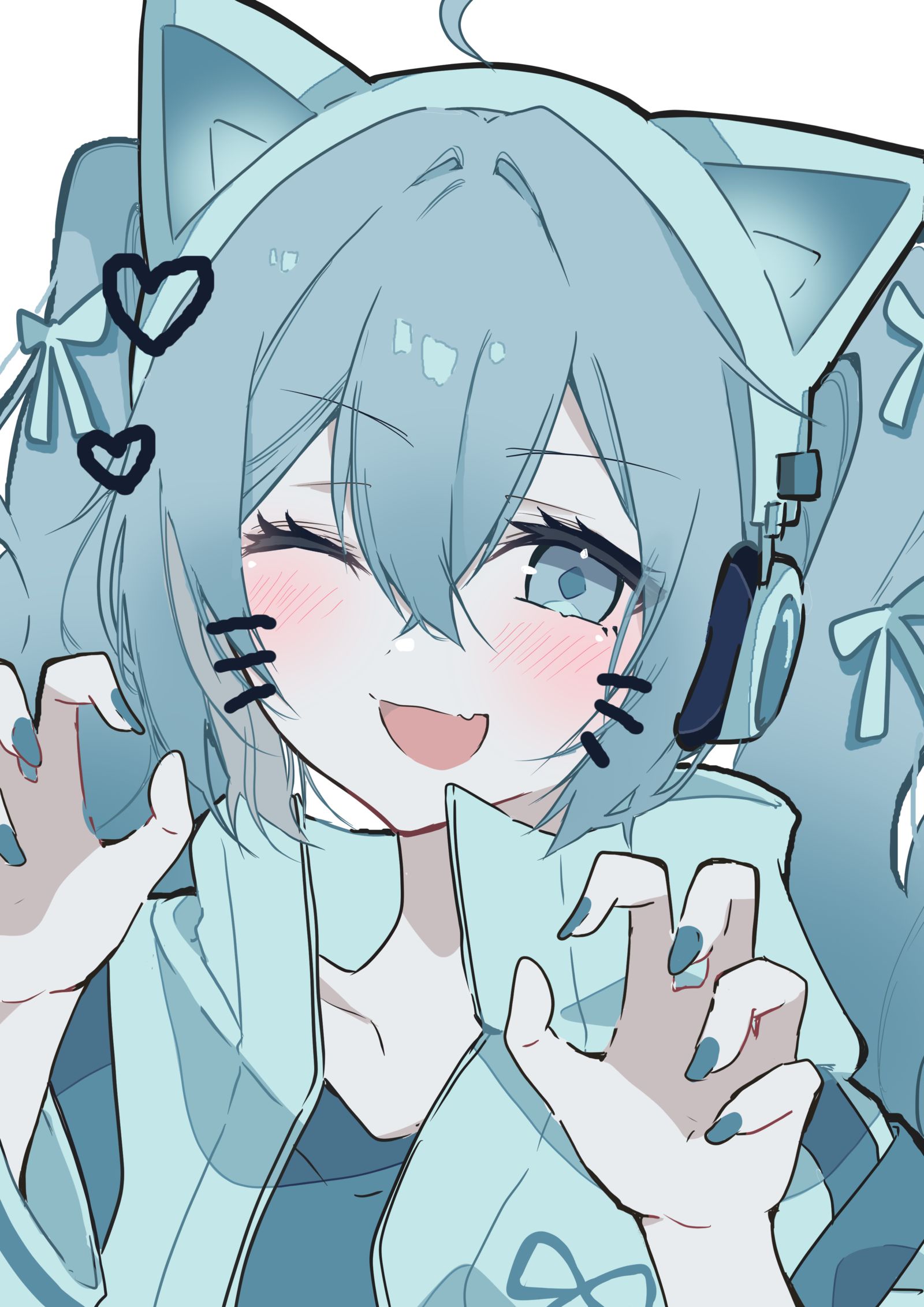 初音ミク　イラスト　サブカルチャー插画图片壁纸