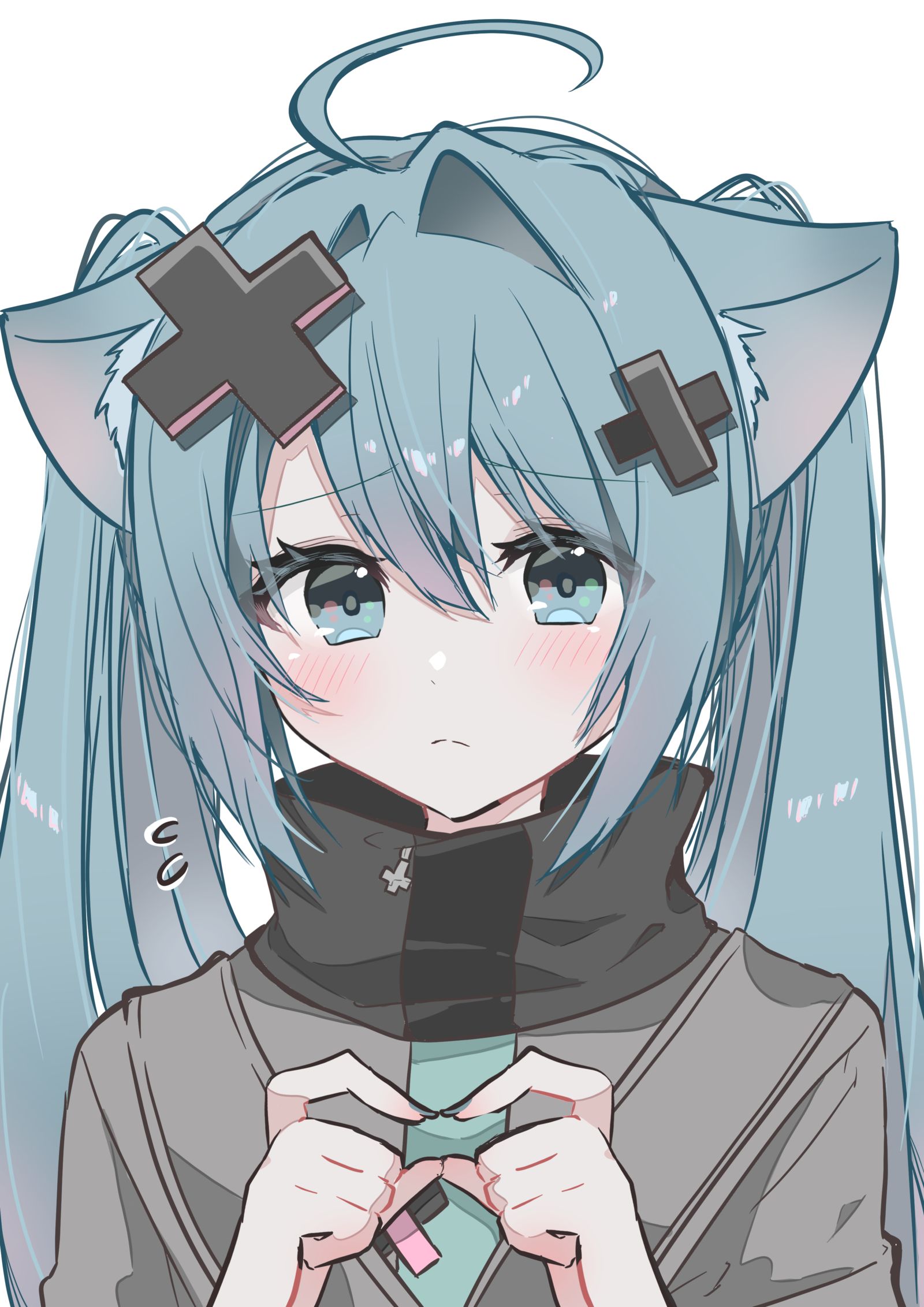 初音ミク　イラスト　バツミク